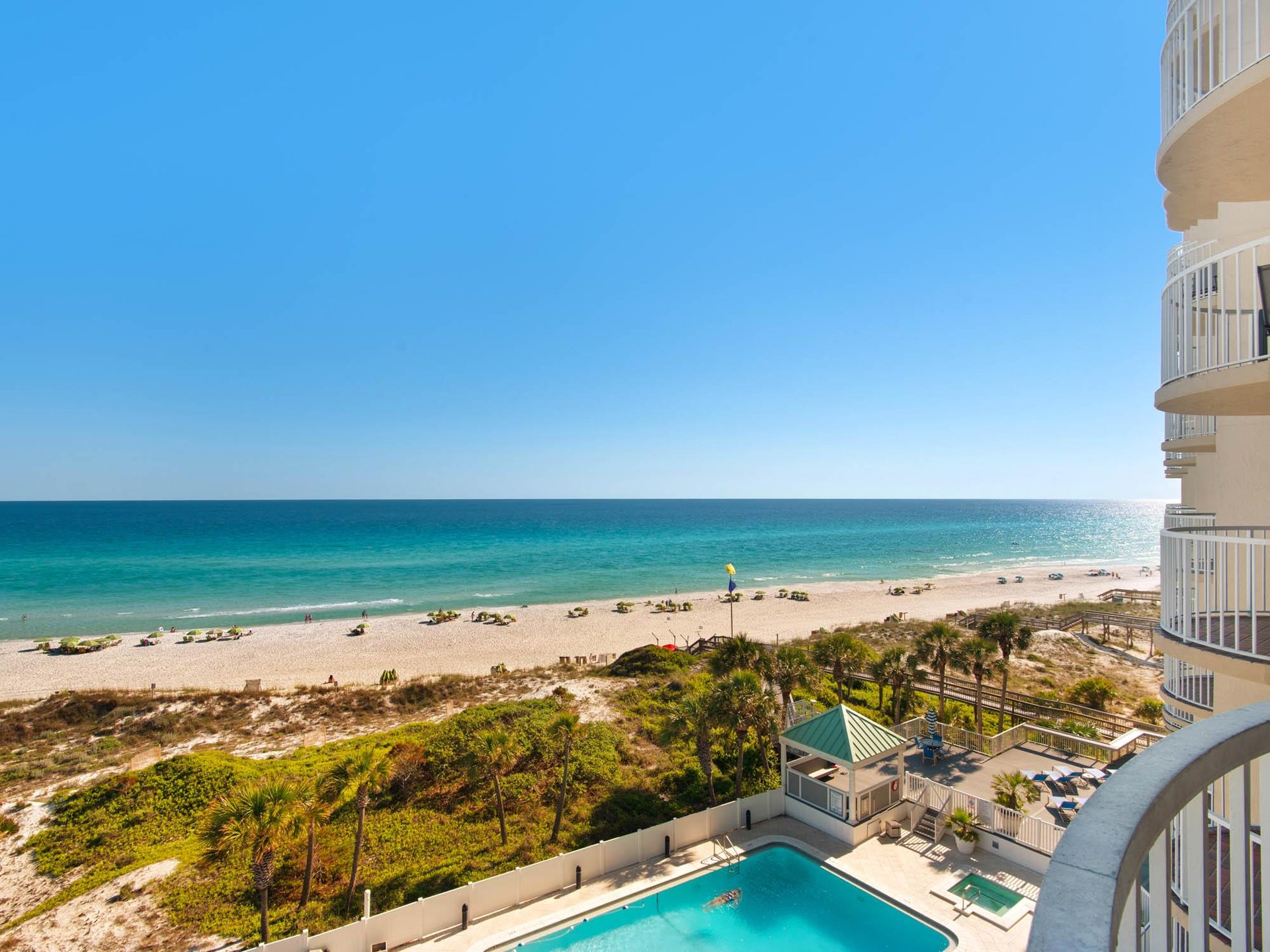 Private Balcony with Gulf View