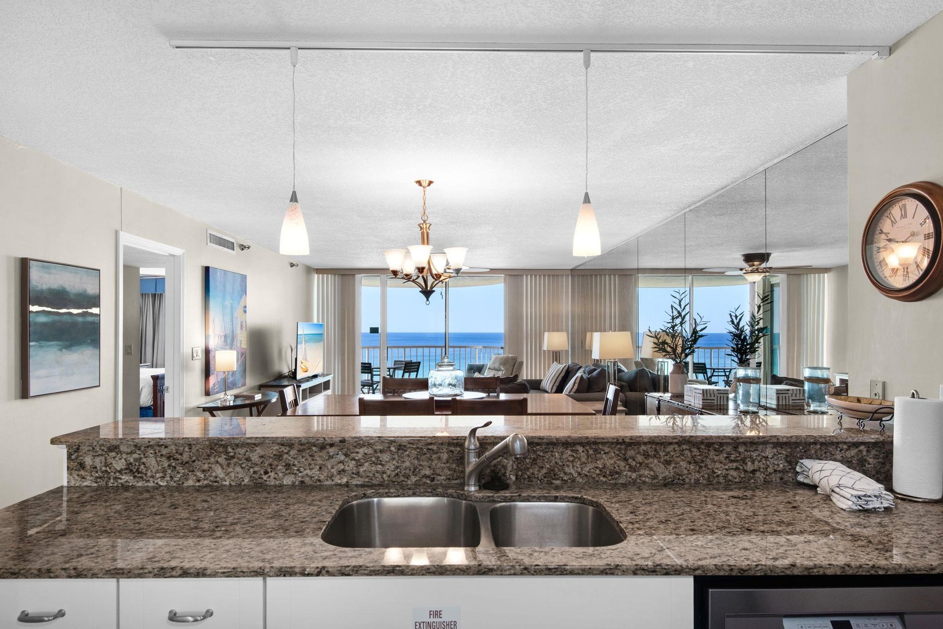 Kitchen with Gulf View