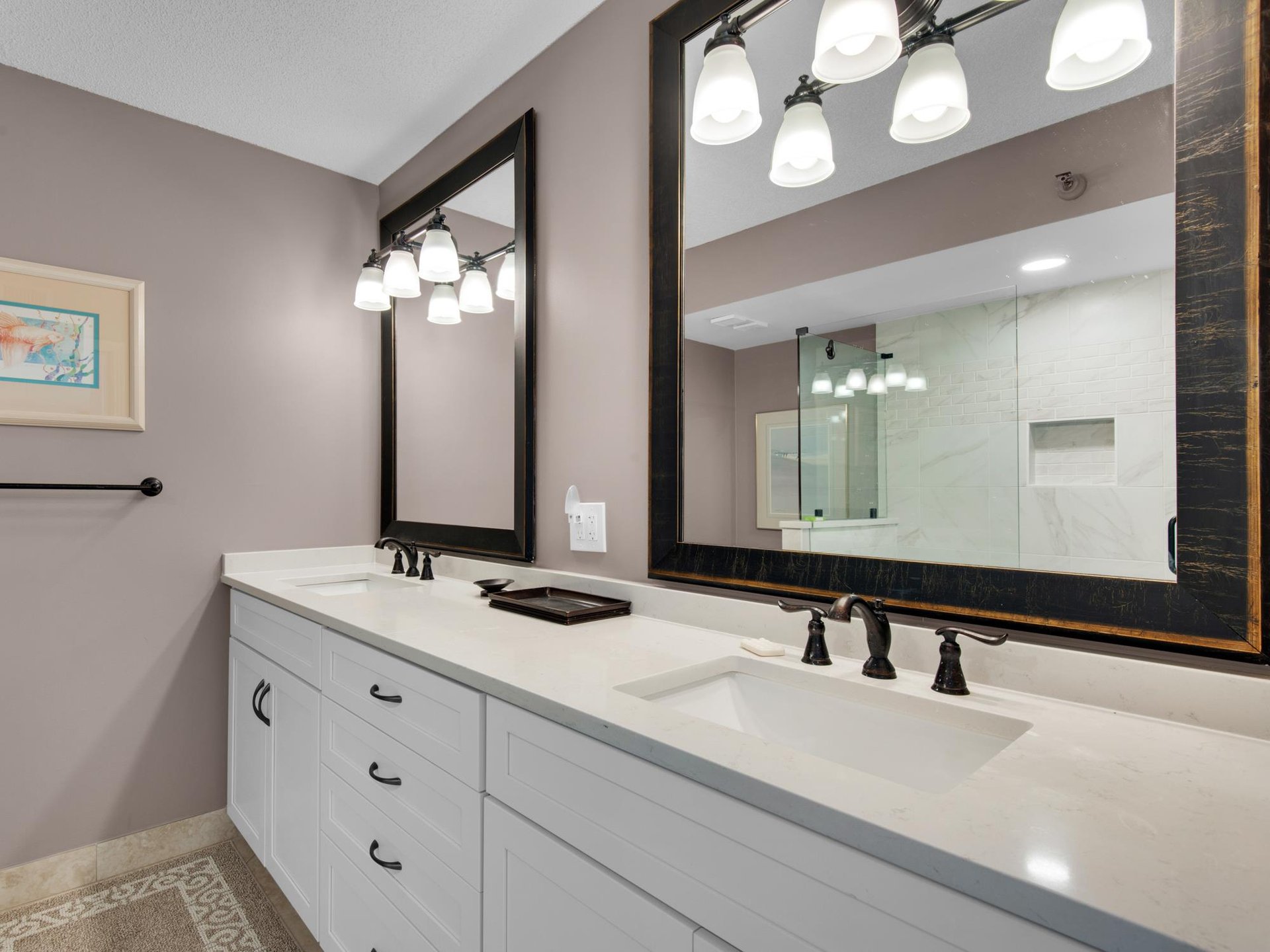 Bathroom 1 with Double Vanities