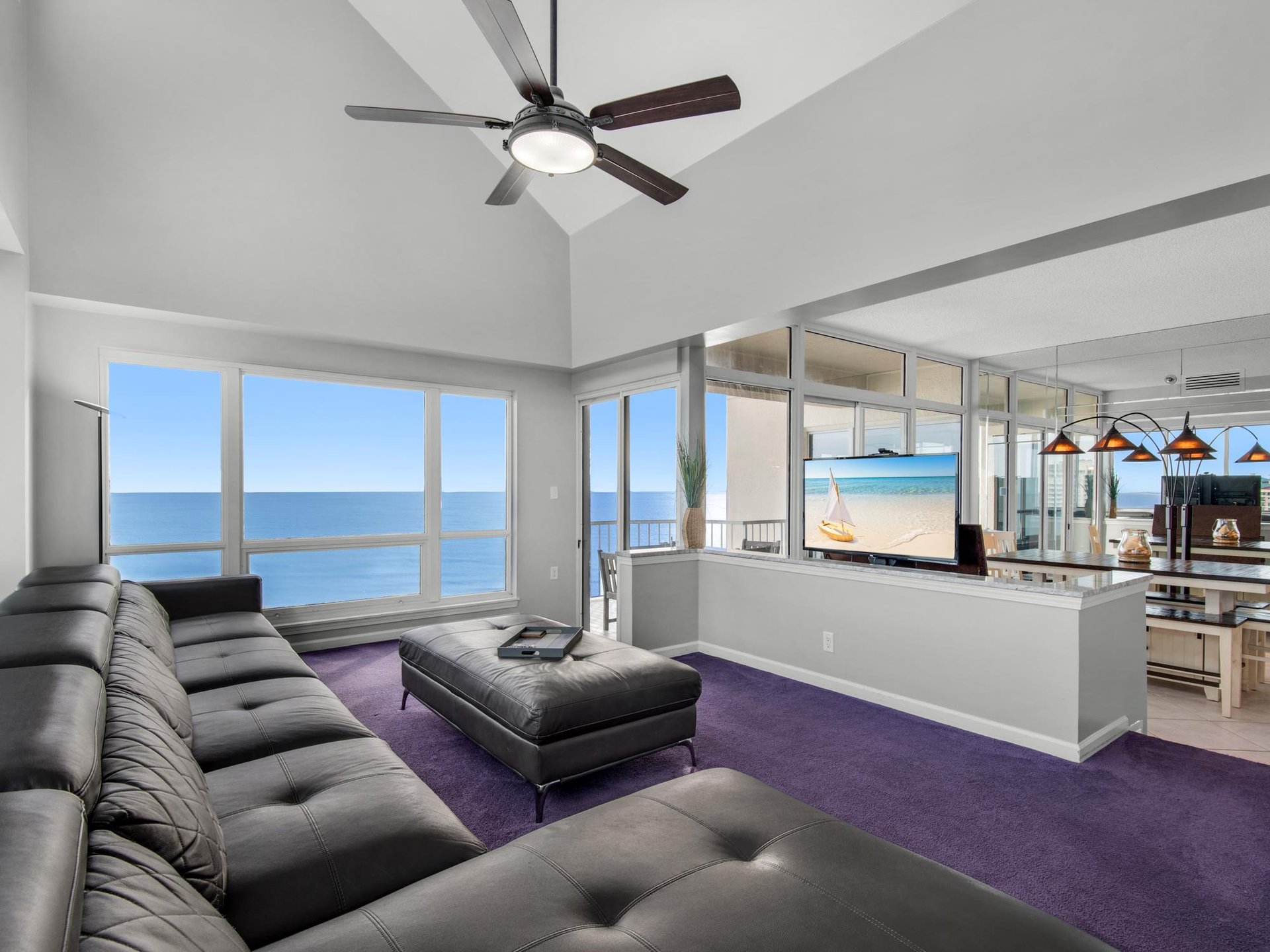 Living Area with Flat Screen TV