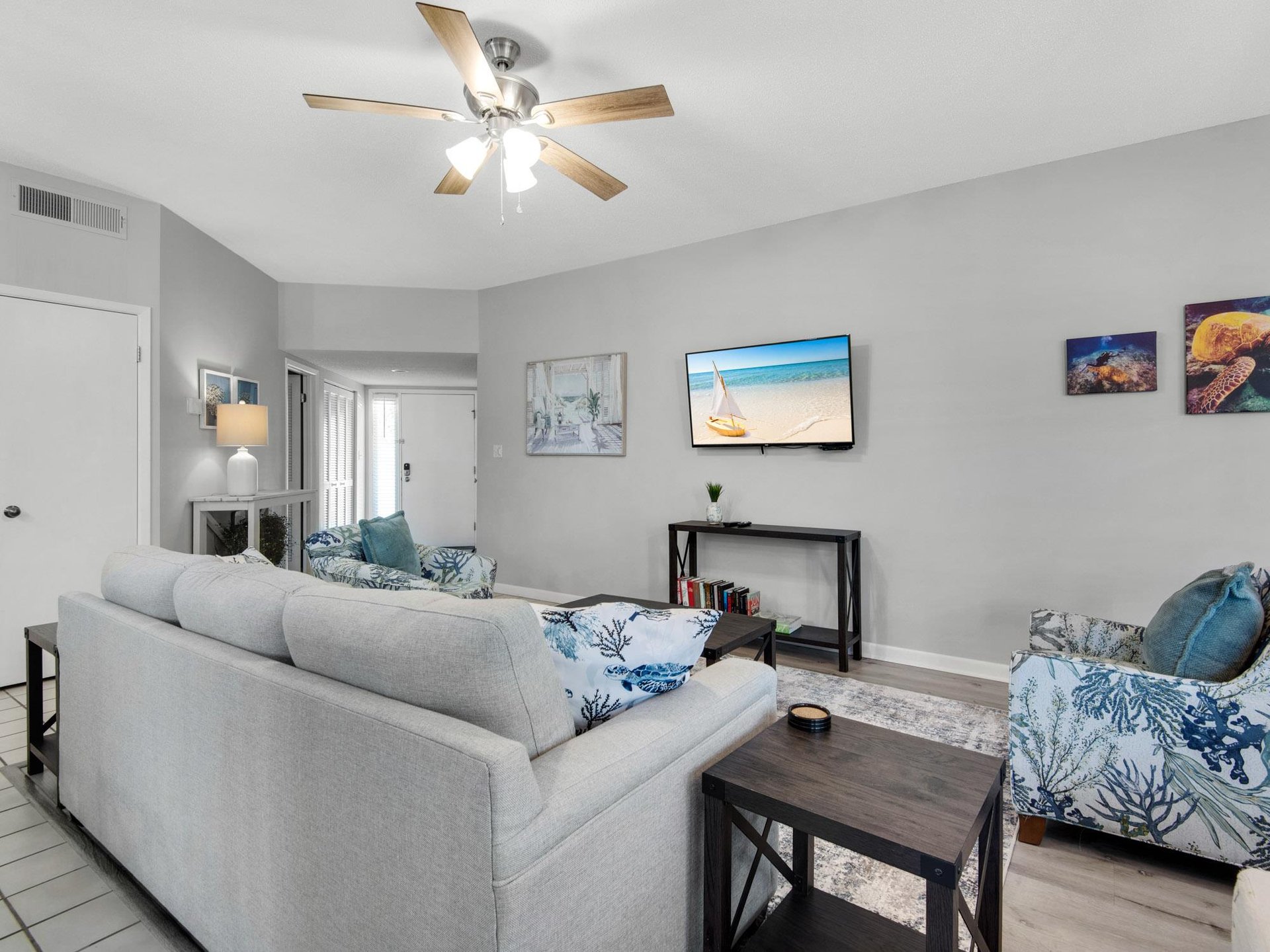 Living Area with Flat Screen TV