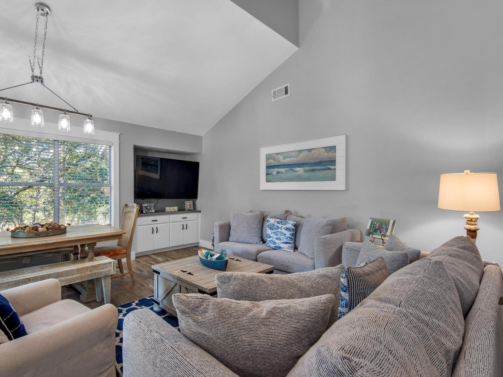 Living Area with Flat Screen TV