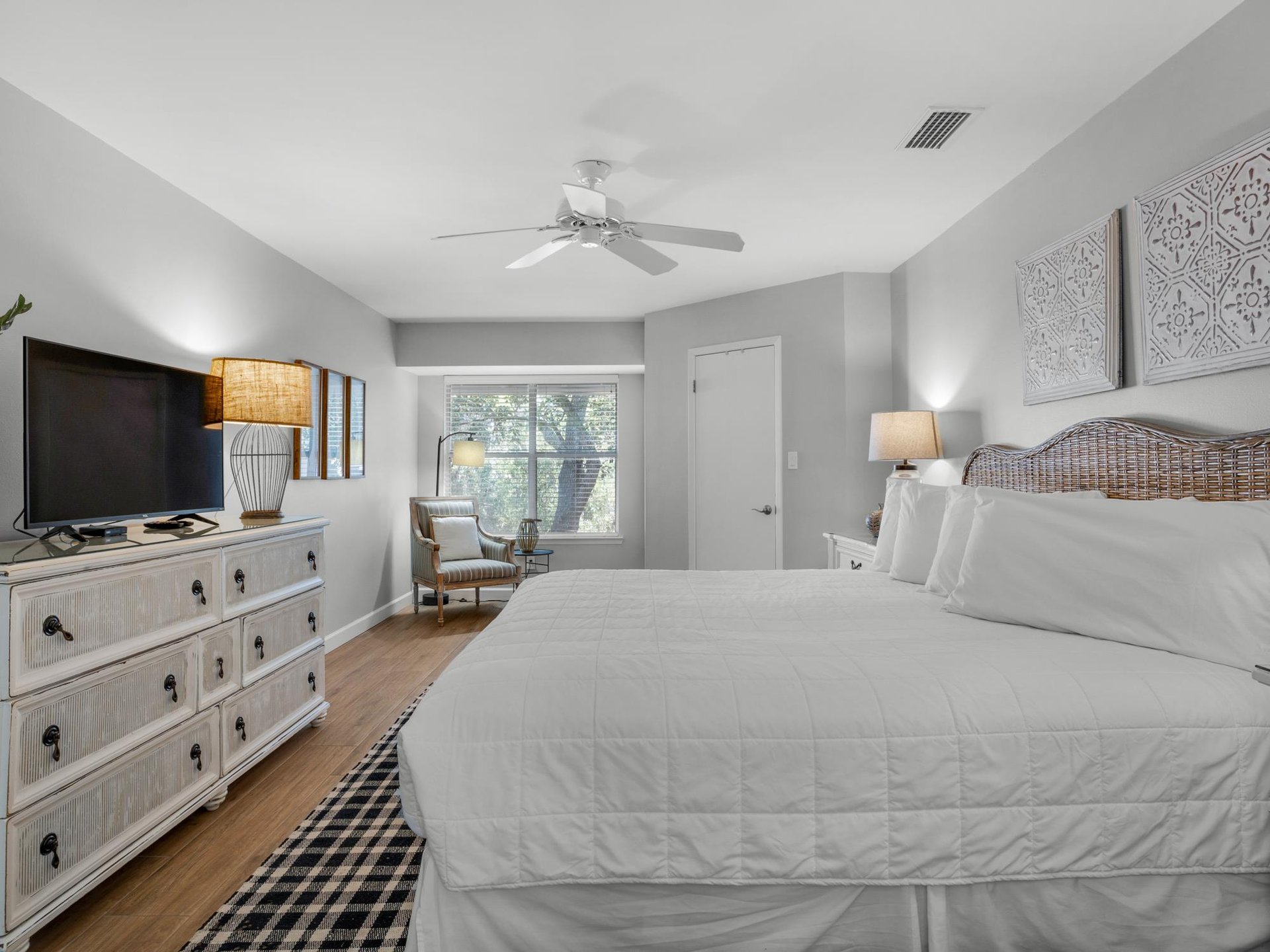Bedroom 1 with Flat Screen TV