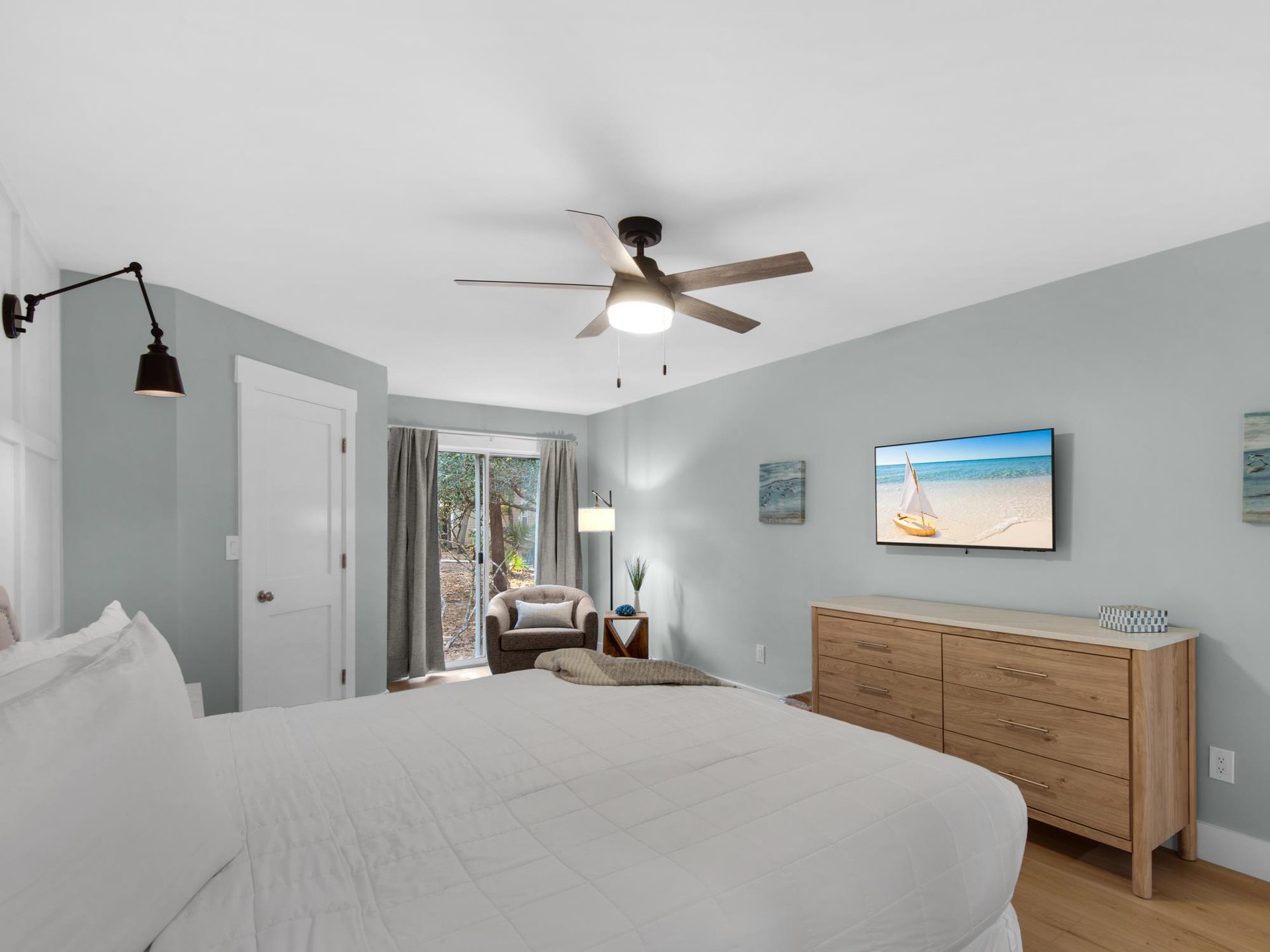 Bedroom 1 with Flat Screen TV