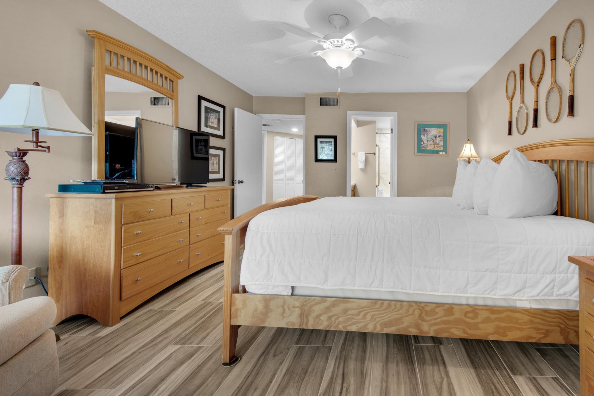 Bedroom 1 With Flat Screen TV