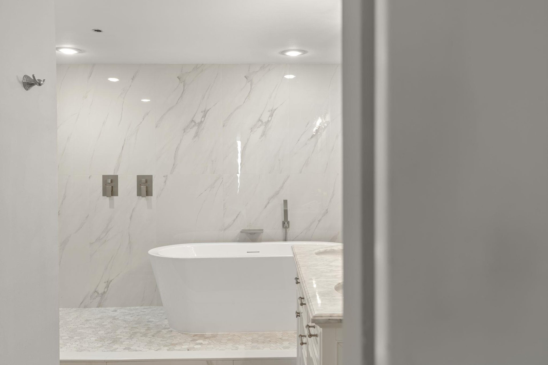 Enjoy a beautiful updated bathroom.