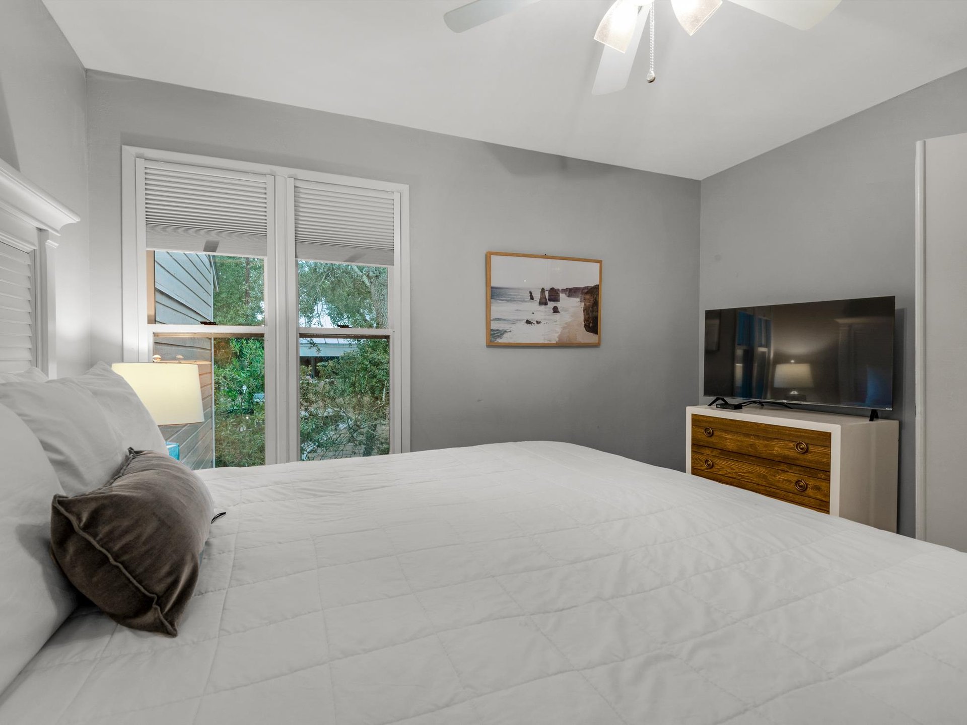 Bedroom 1 with Flat Screen TV