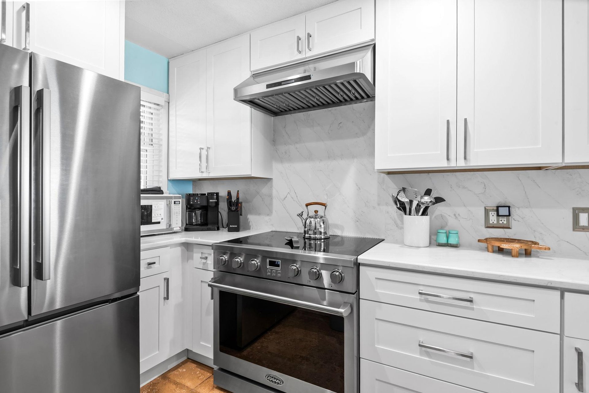 Kitchen fully stocked with everything you need to create delicious meals