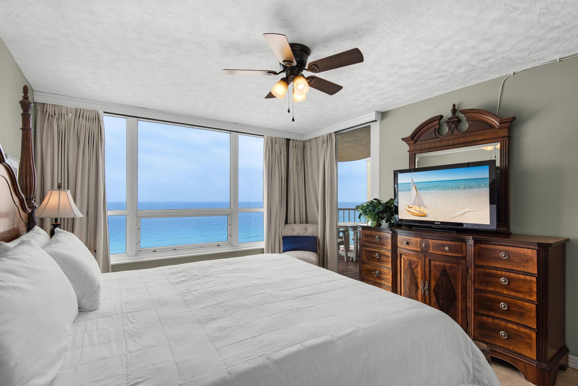 Bedroom 1 with Flat Screen TV