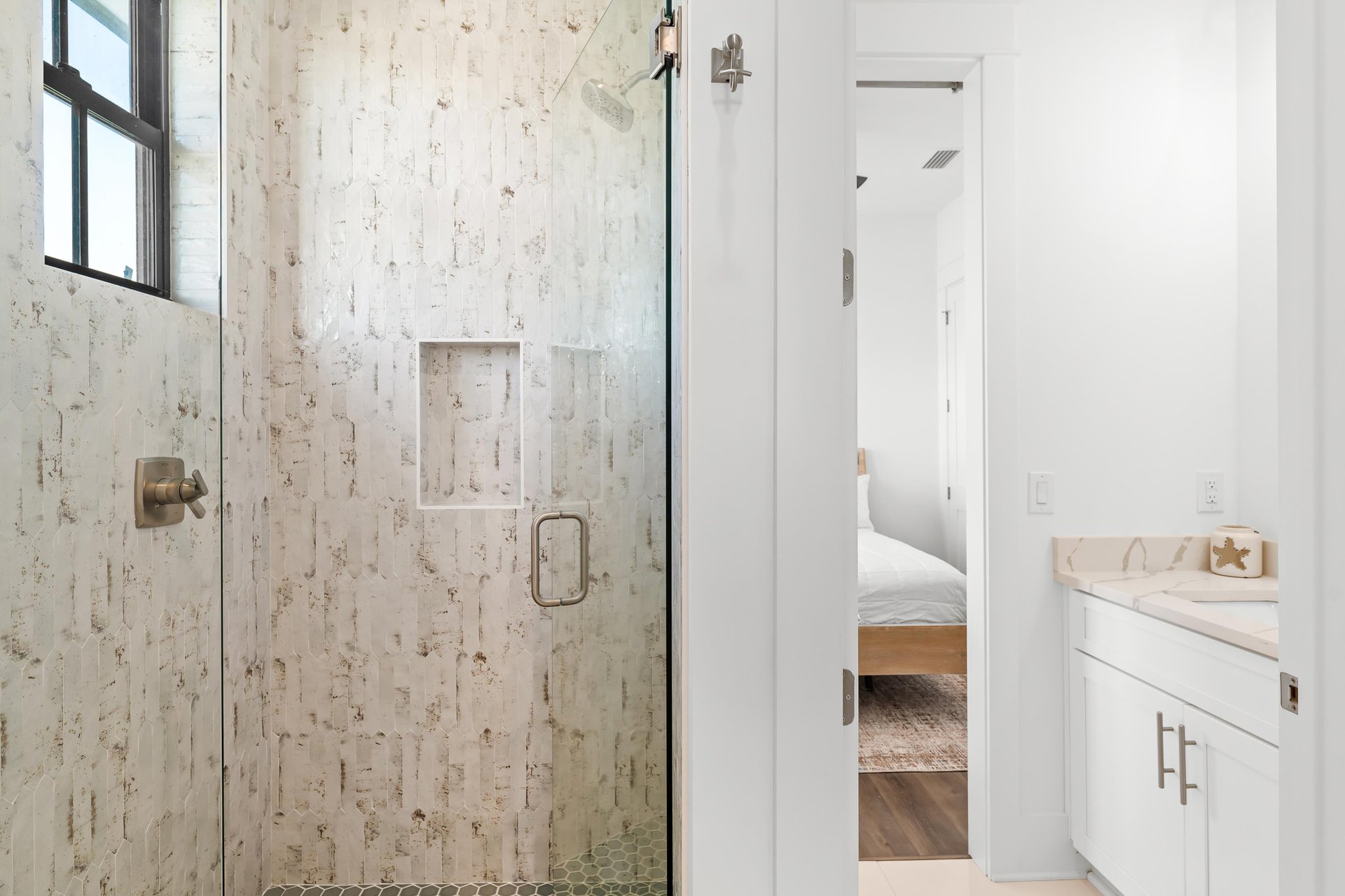 3rd floor bathroom 5 shared with king guest room and bunk room