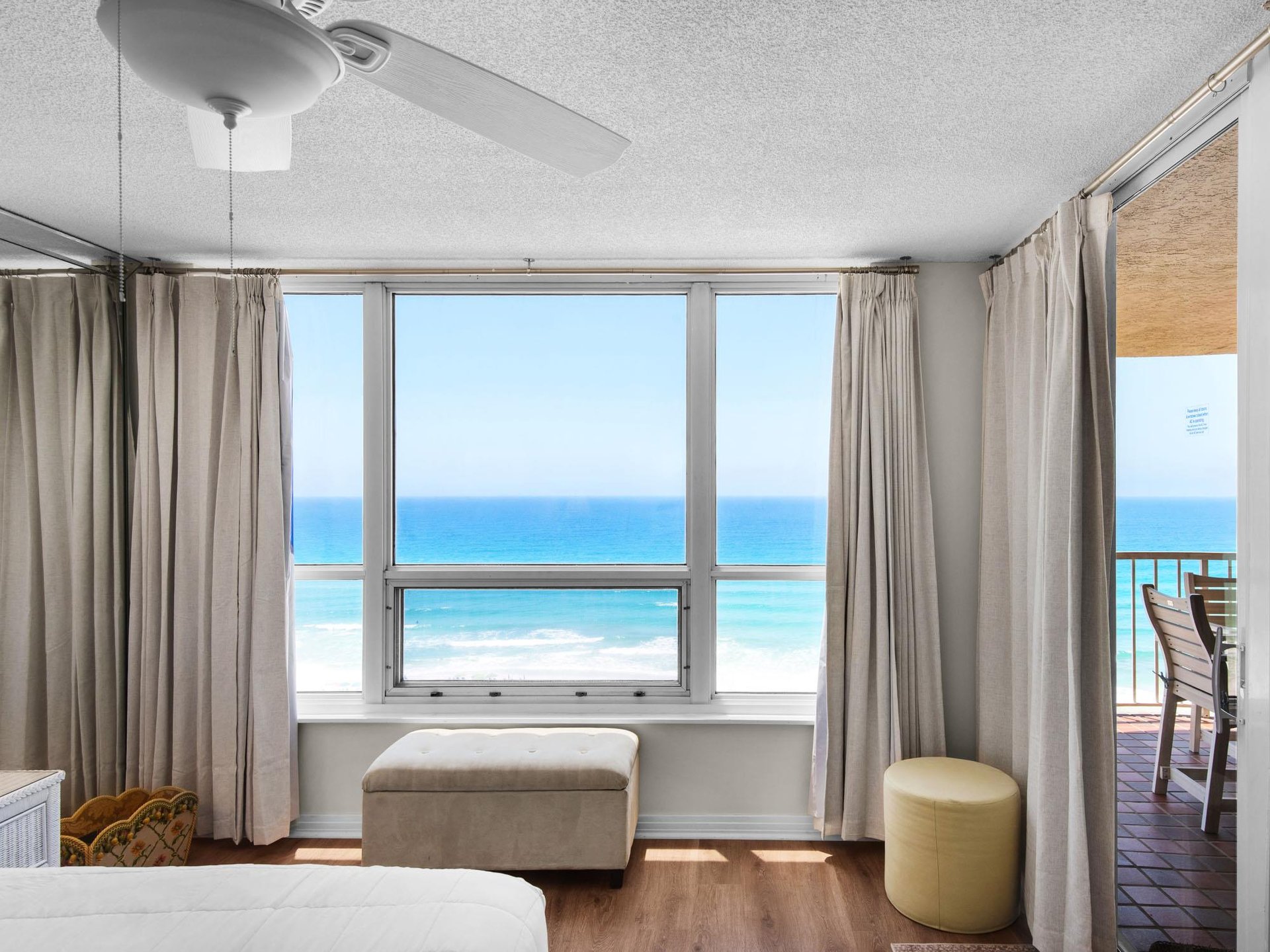 Imagine waking up to endless gulf views and the soothing sound of waves. Your room opens to a private balcony where morning coffee meets the gulf breeze.