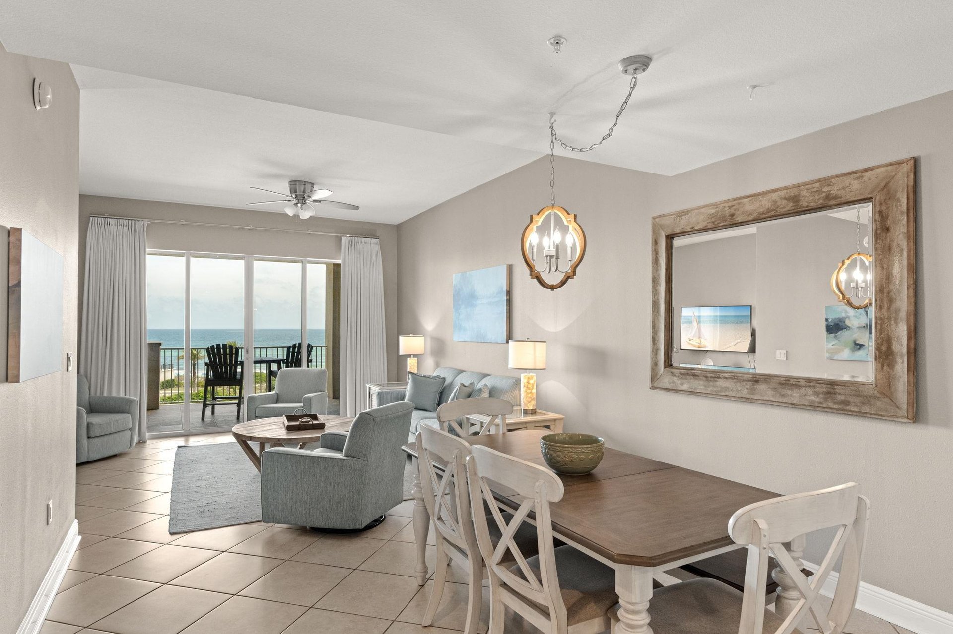 Open living and dining area where ocean breezes and stunning sea views await.