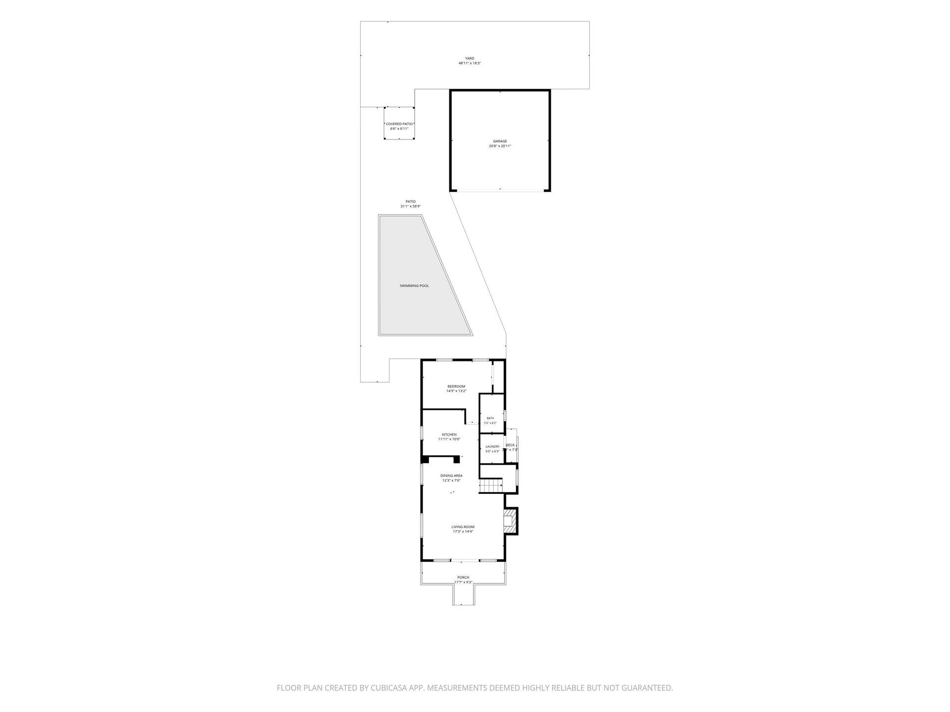1st_floor detailed floor plan showing the layout of this vacation rental