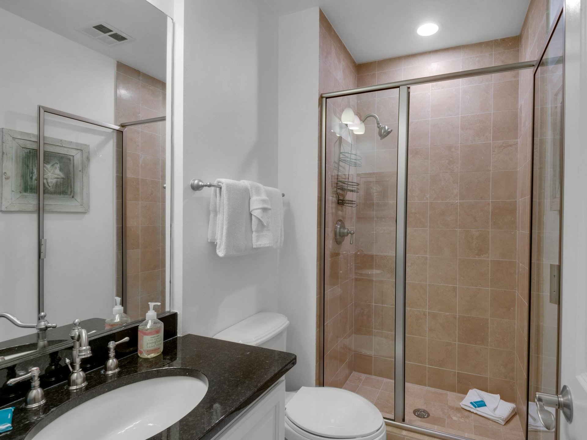 King Guest Bathroom Ensuite with Walk In Shower