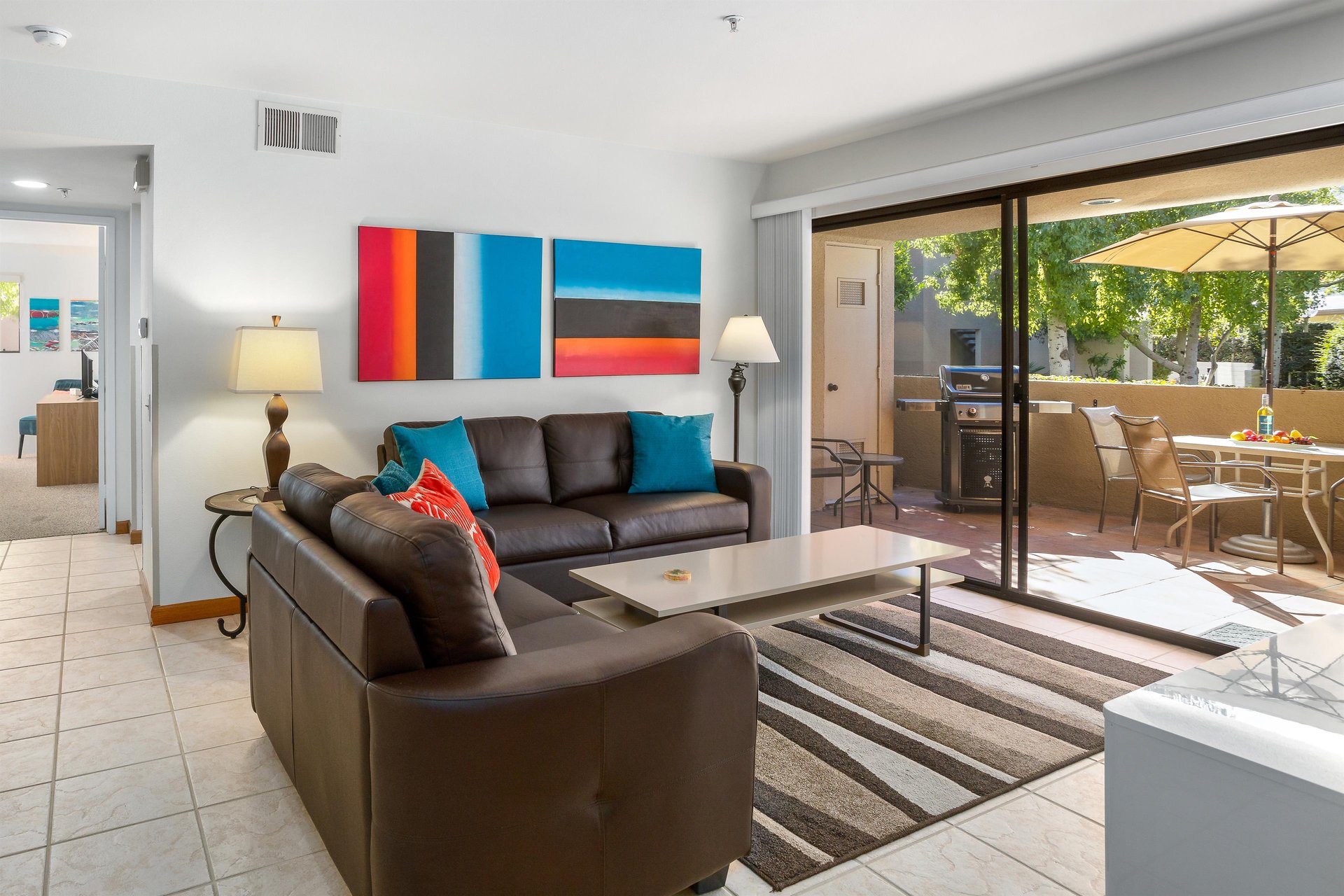 Comfortable living room seating