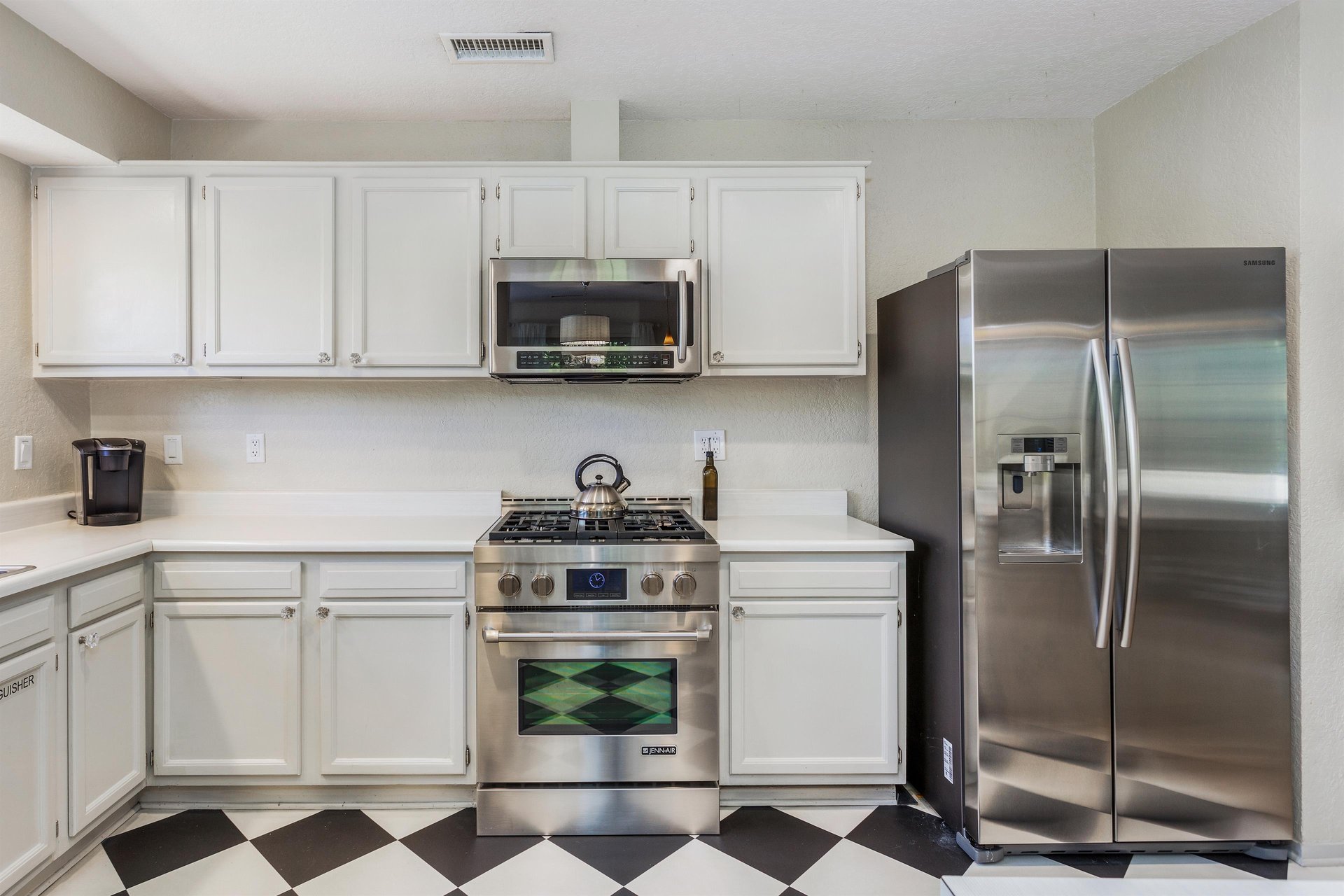 Upgraded stainless steel appliances