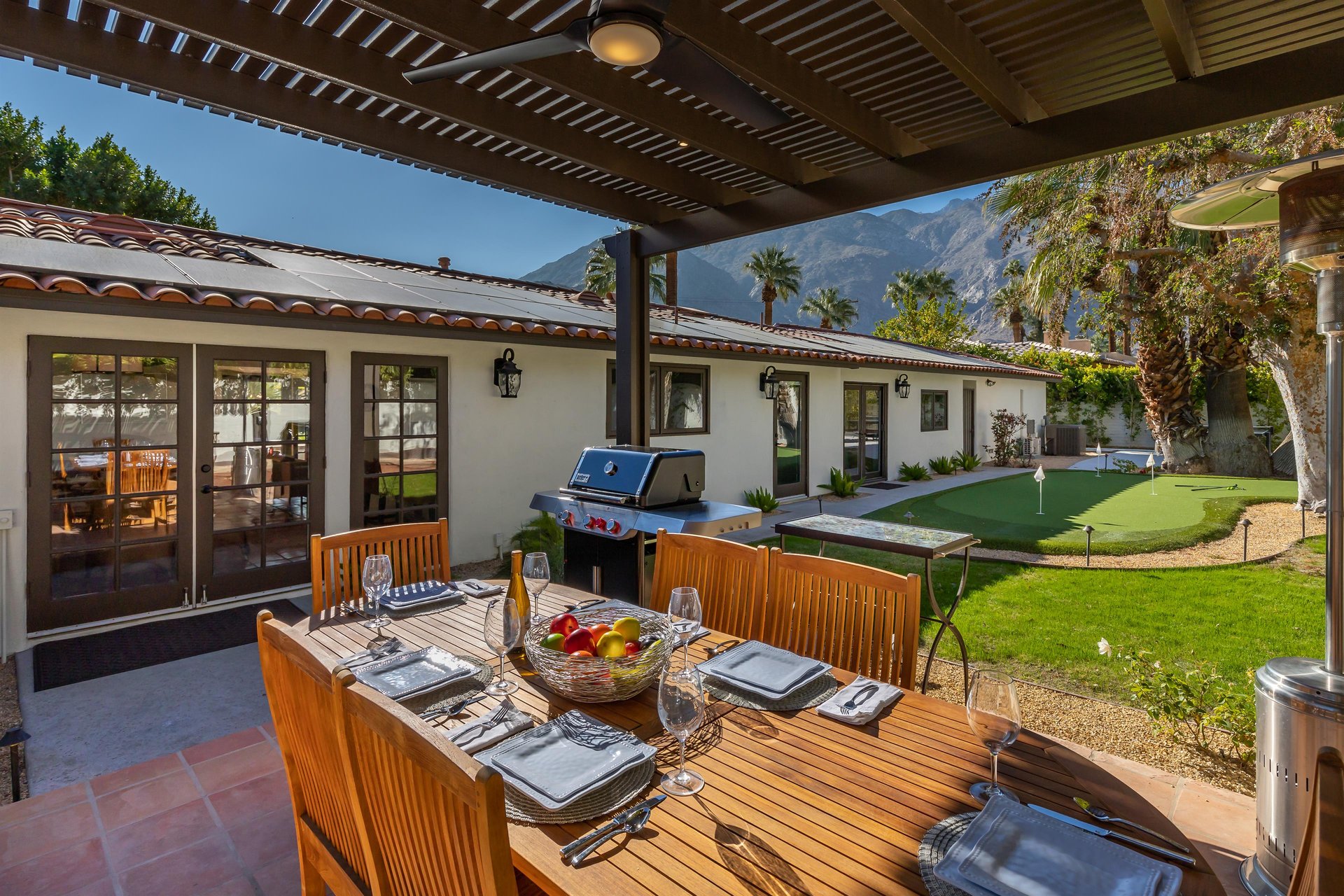 Covered al fresco dining