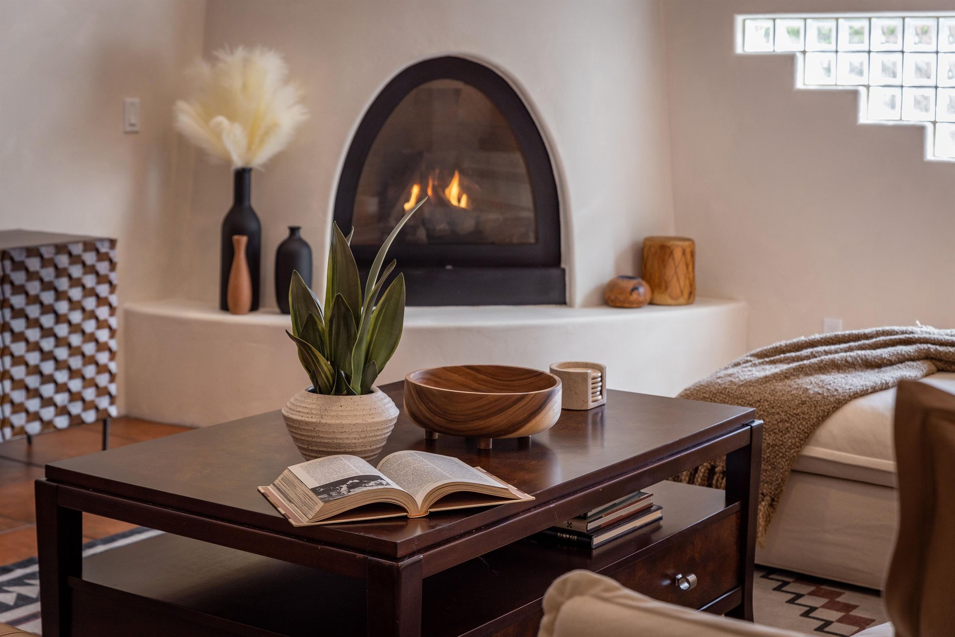 Relax in front of the fire