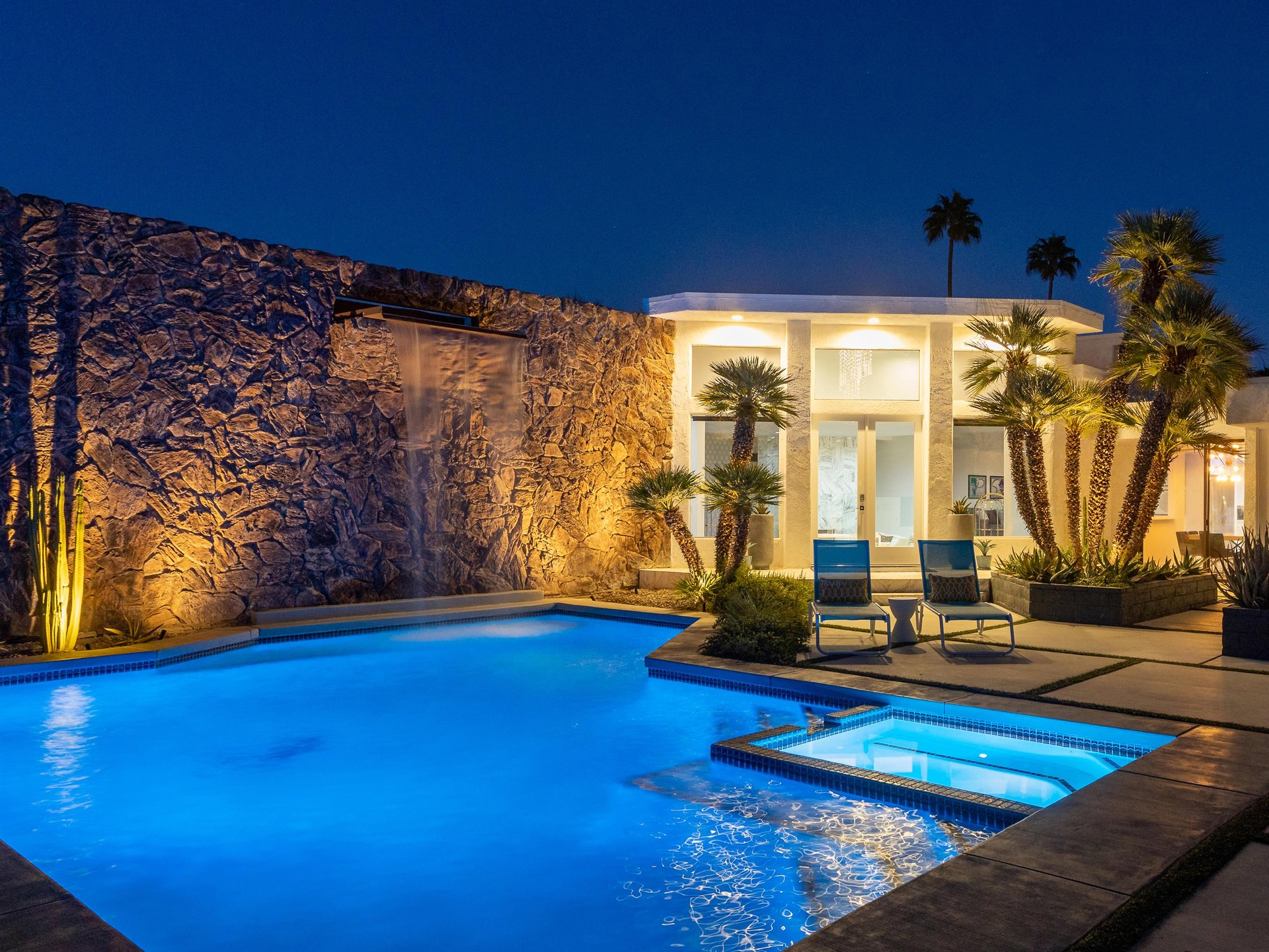 Enjoy your evenings poolside