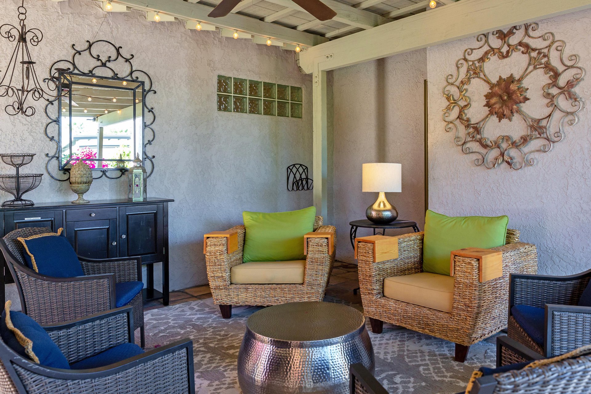 Comfortable outdoor seating