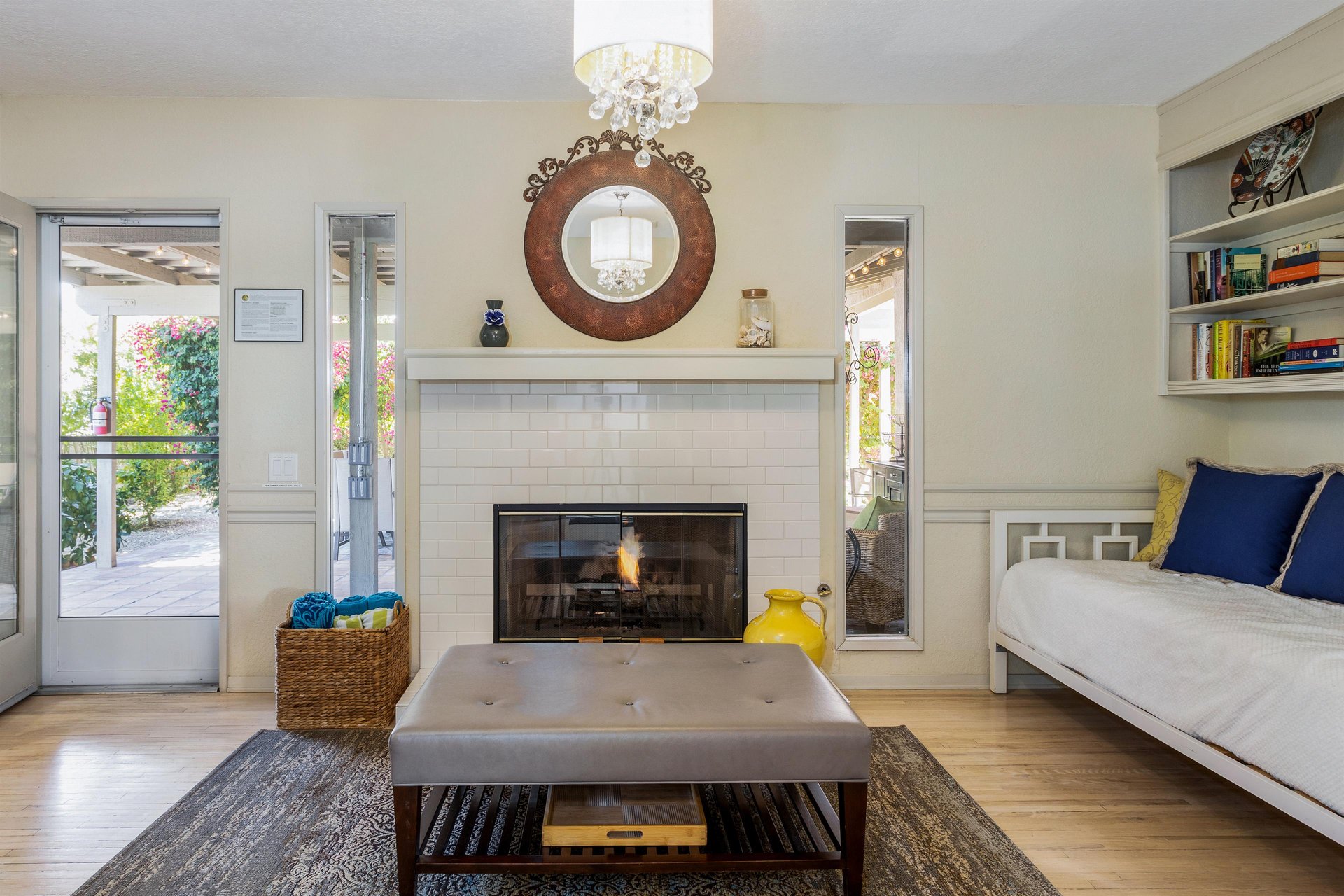 Relax by the firplace