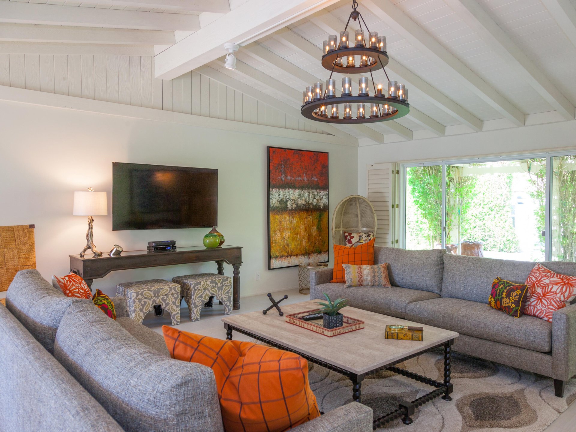 Flat screen TVs for relaxing movie nights