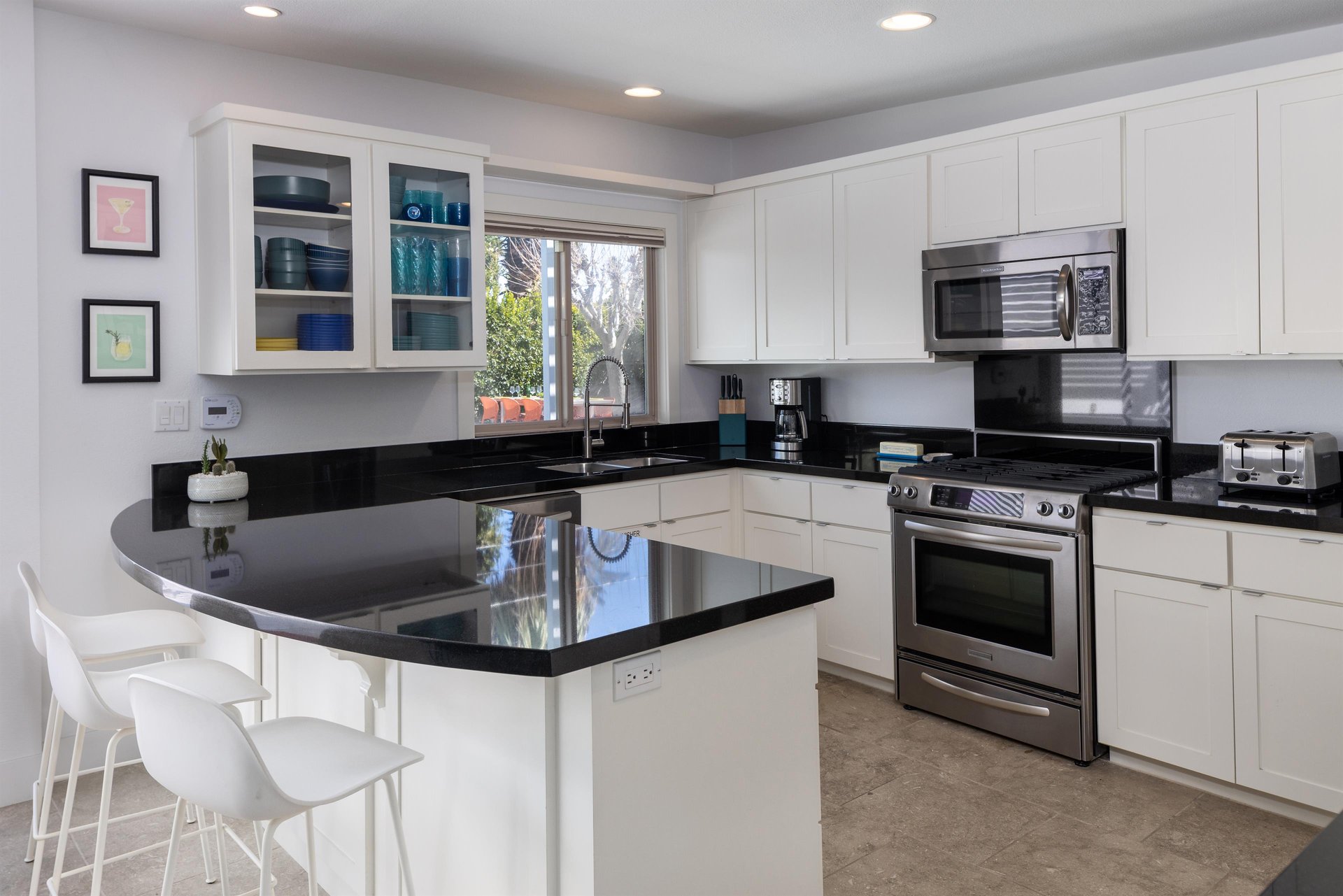 Cook at home in the gorgeous kitchen
