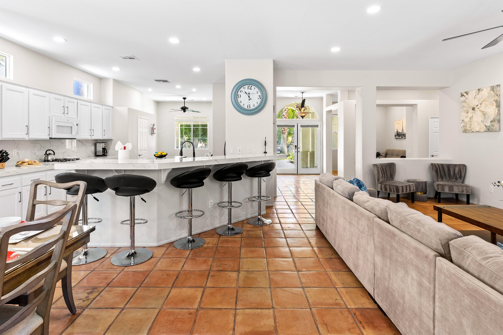 Pull up a seat at the breakfast bar