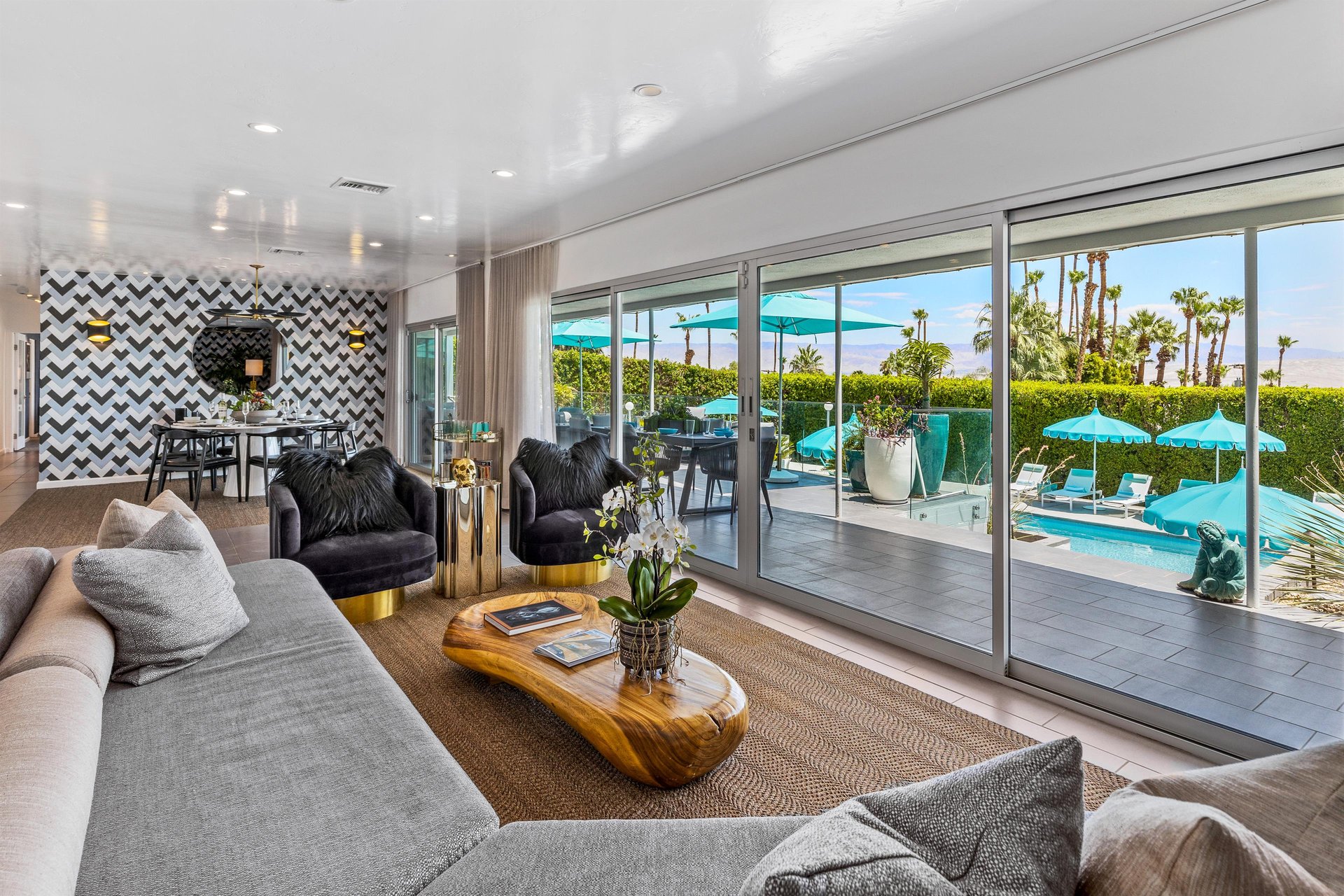 Living Room With Patio View