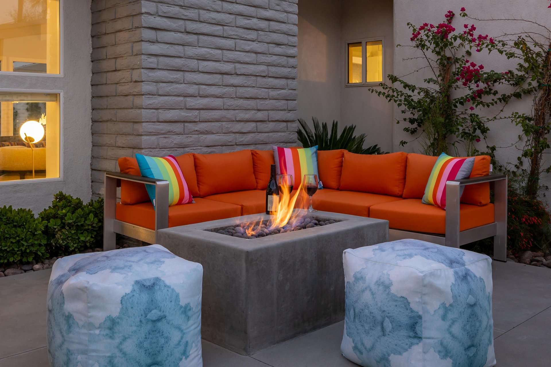 Cozy outdoor furniture