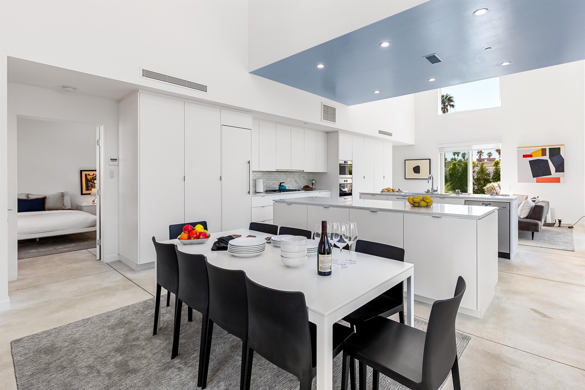 Indoor dining for ten