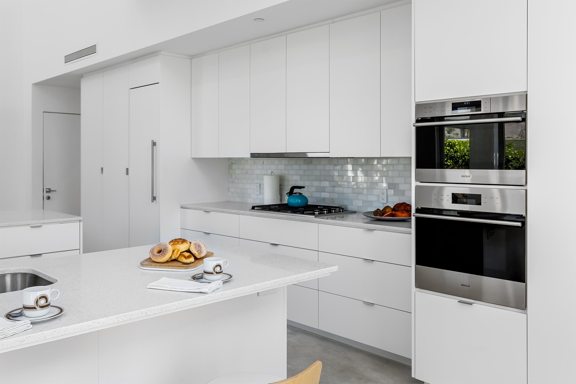 Spacious and wellstocked kitchen