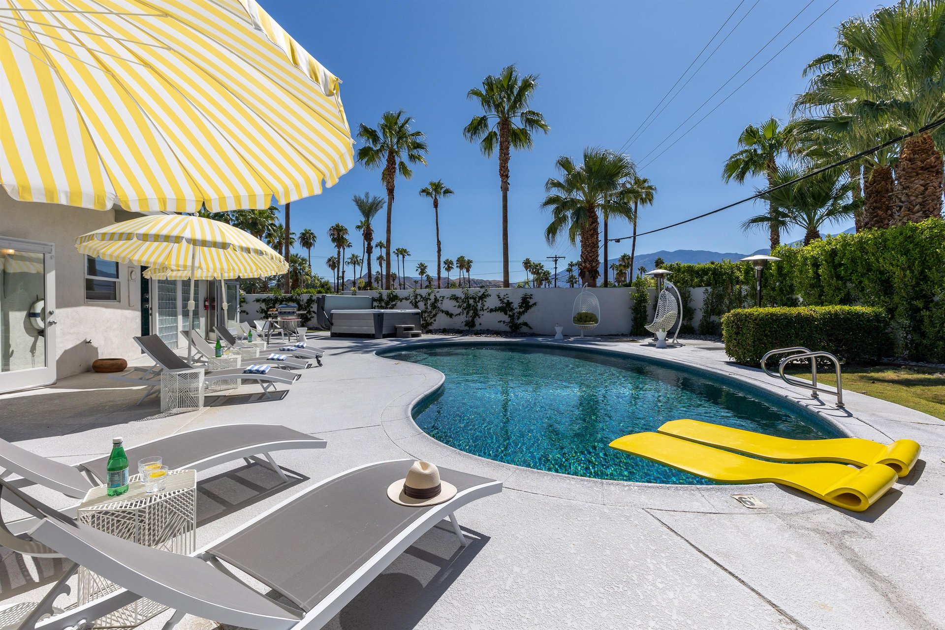 Large private backyard