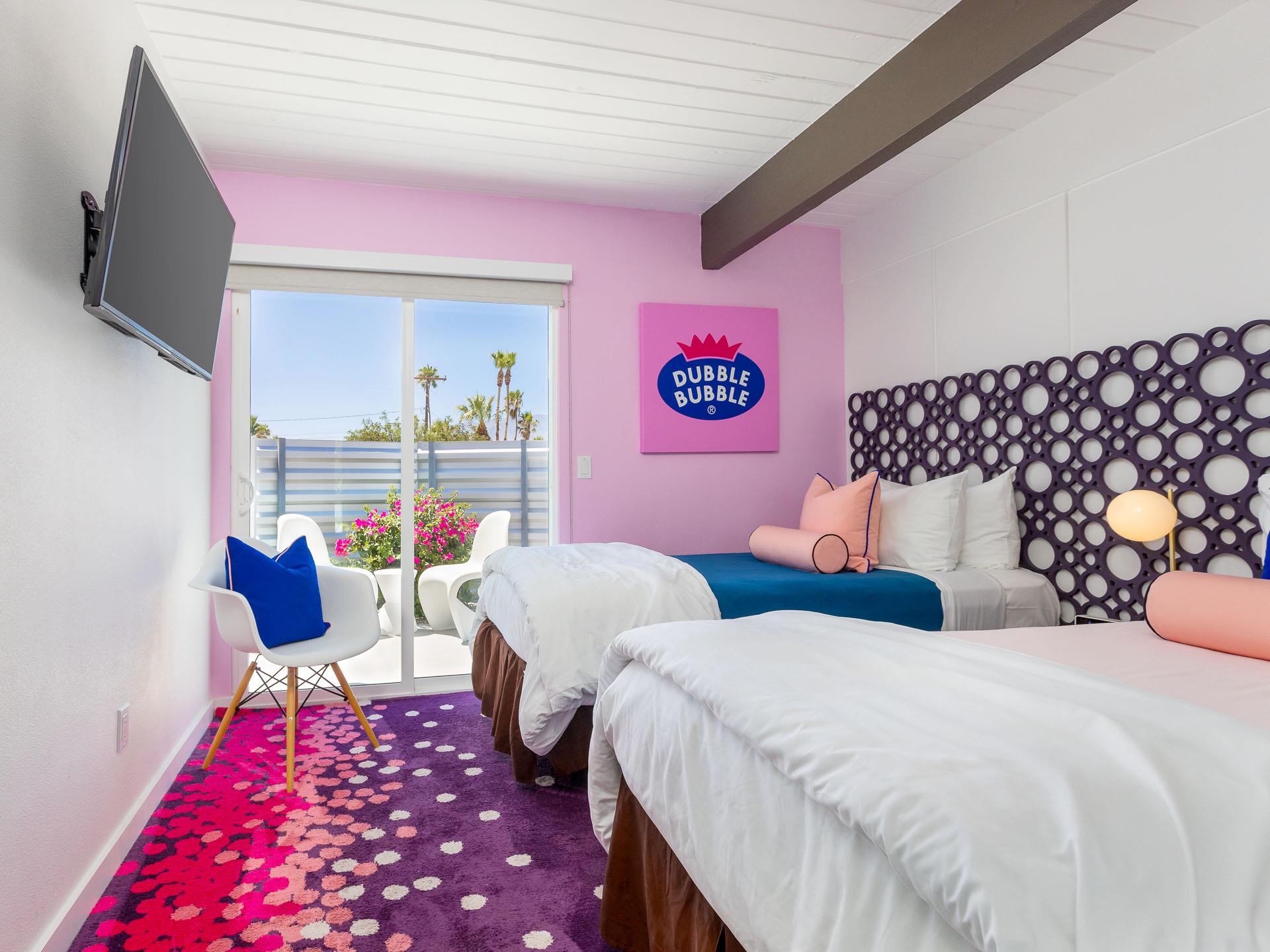 Beautiful and colorful bedroom