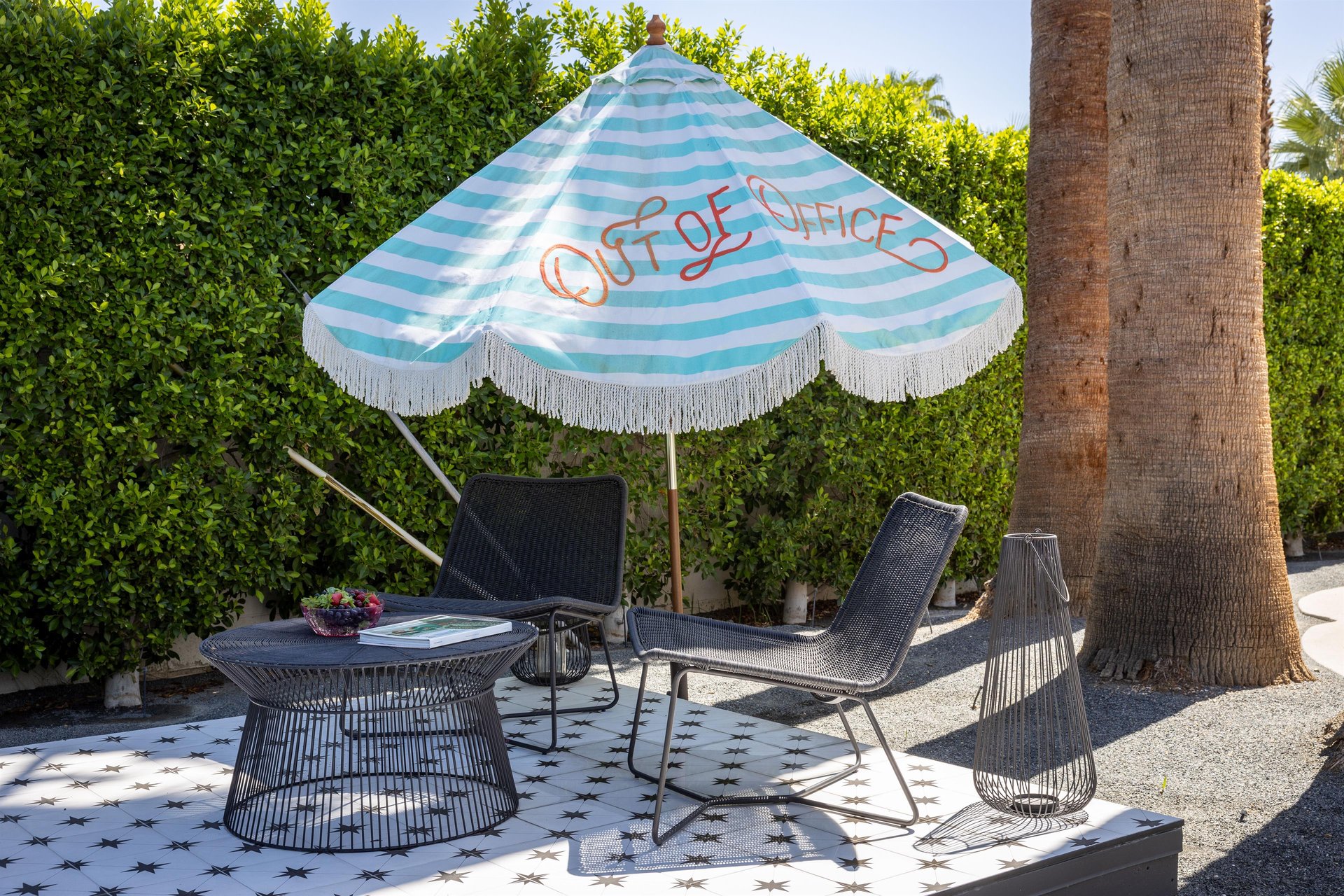 Shaded Deck Sitting Area