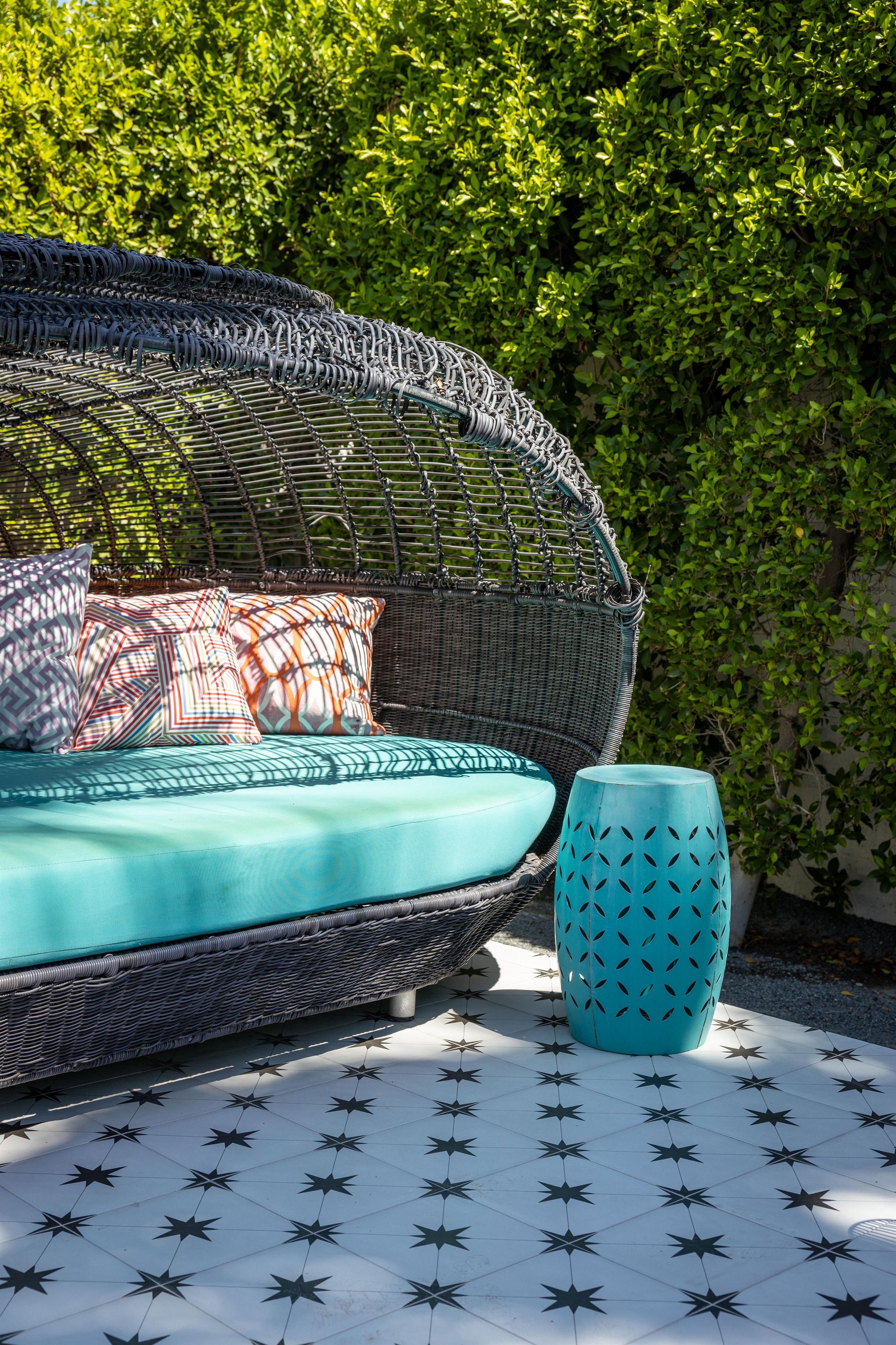 Outdoor Iron Side Table