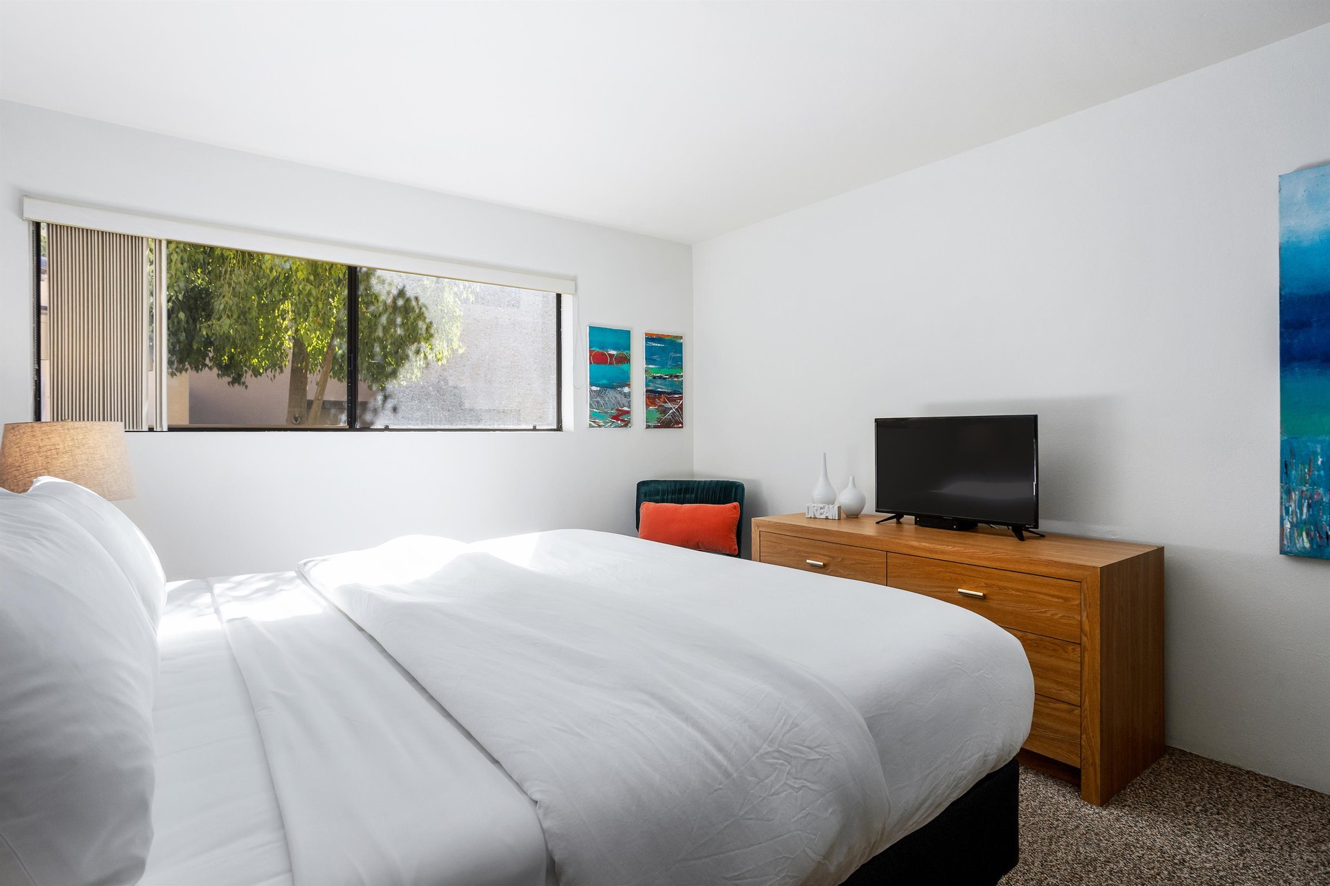 Flat screen televisions in every room