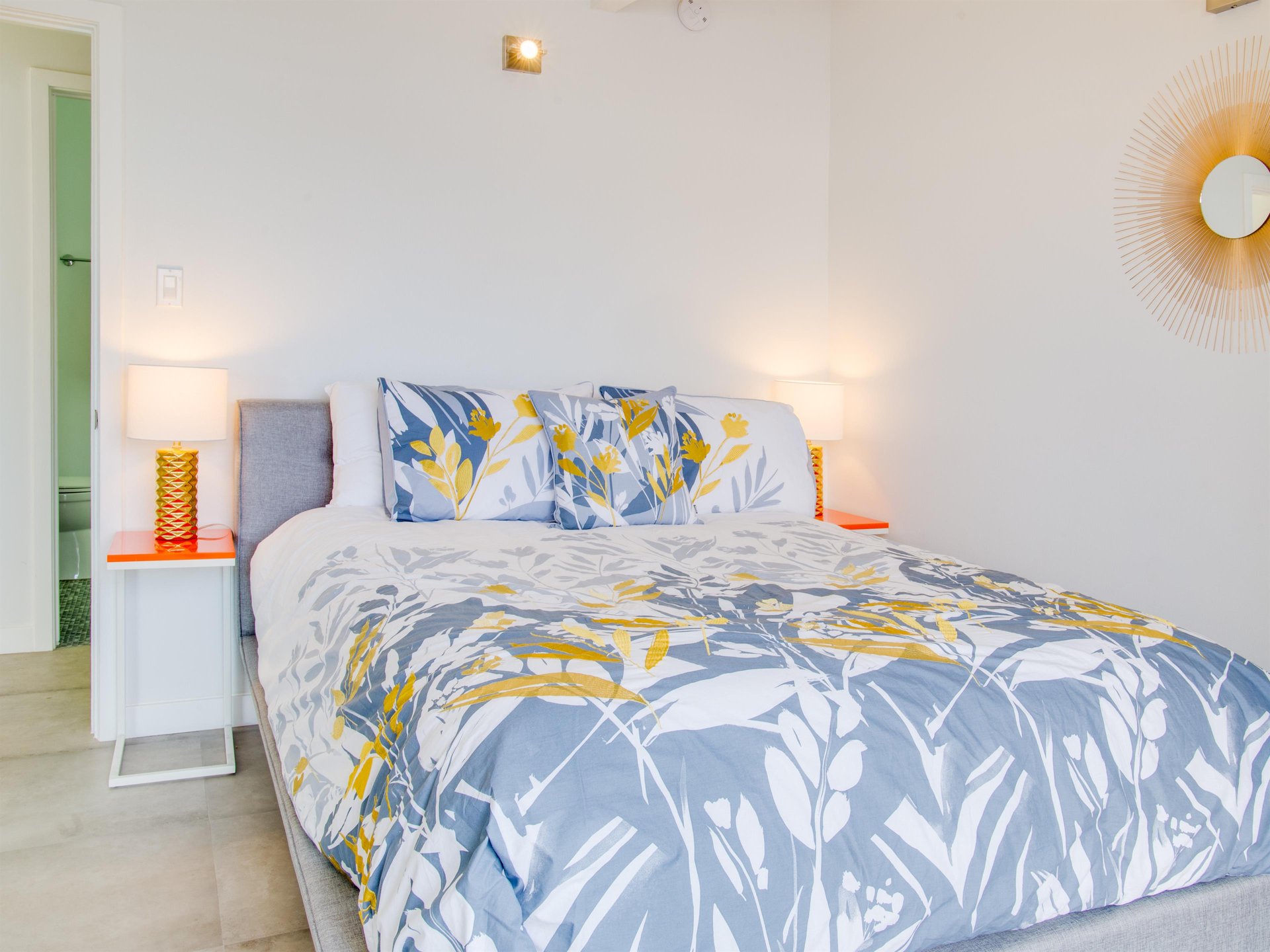 Comfortable guest bedroom