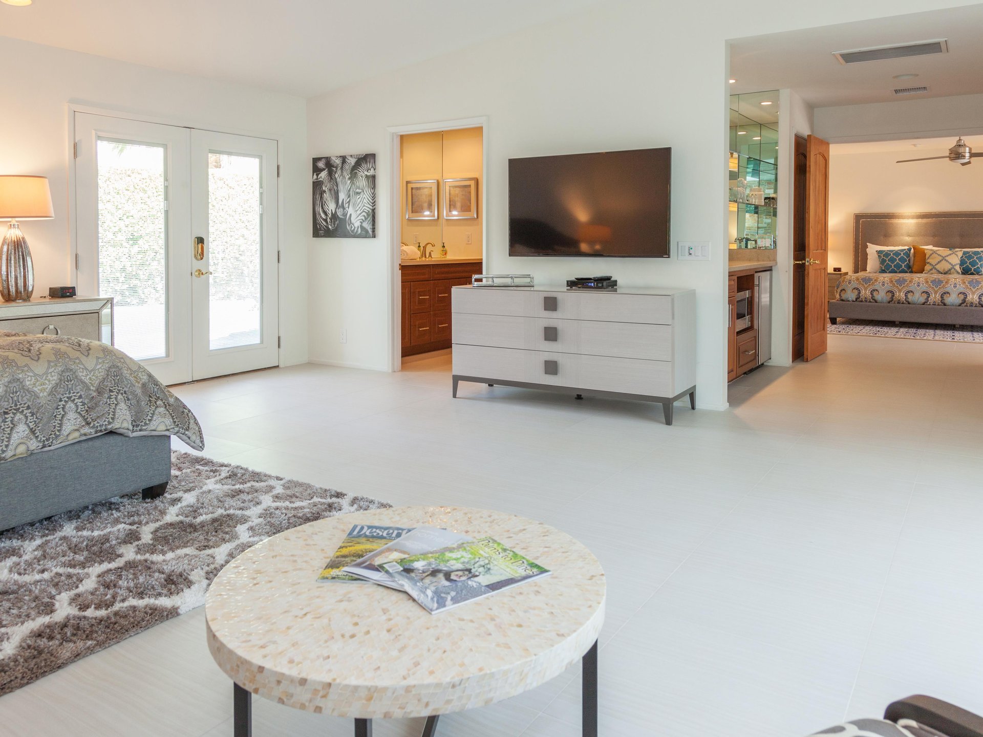 Flat screen TVs for relaxing movie nights