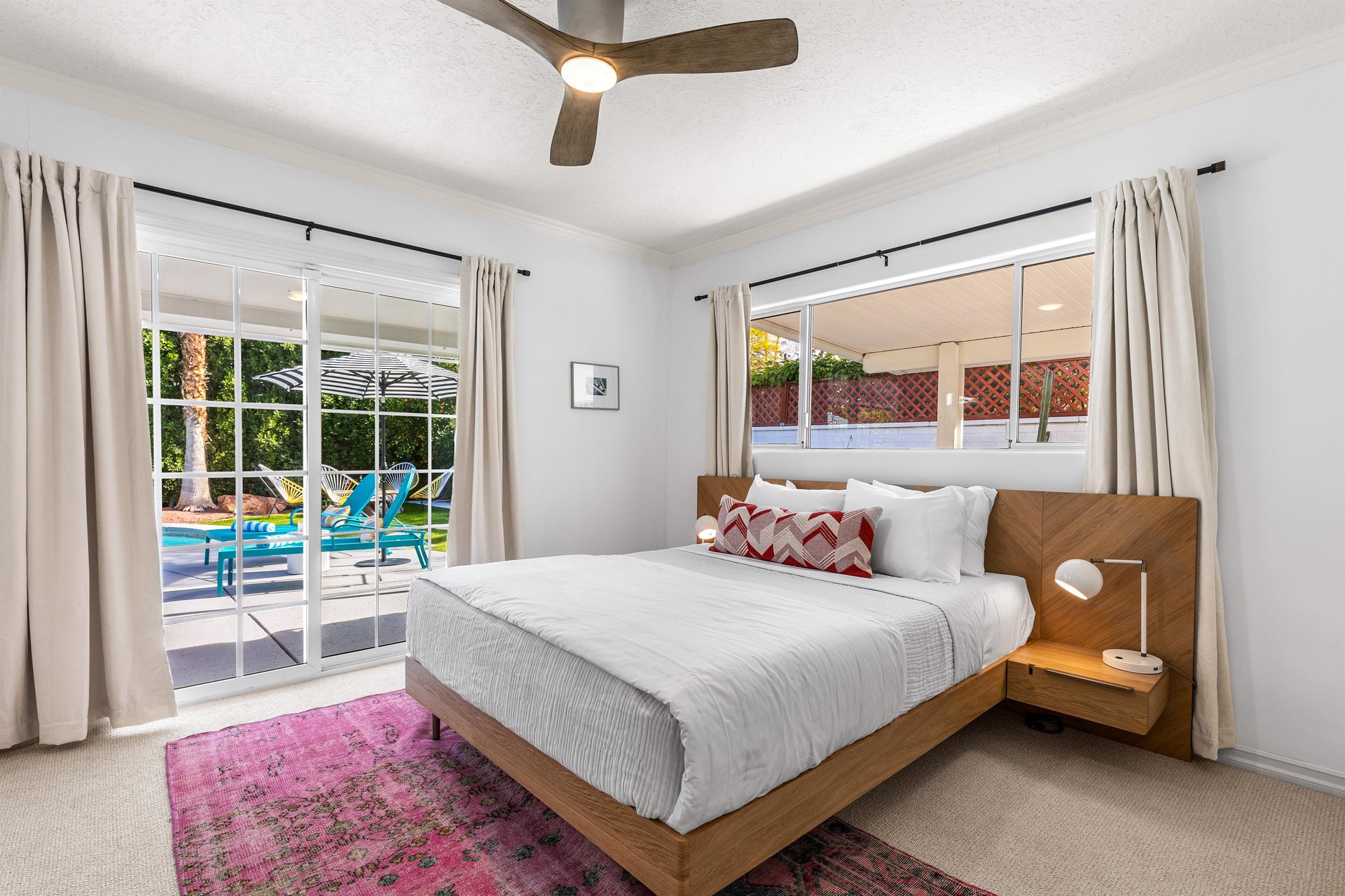 Easy access to the patio