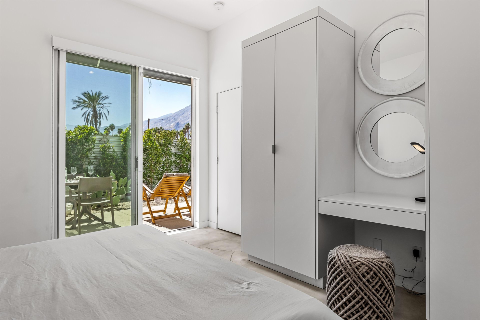 Step out onto the patio and enjoy the mountain views