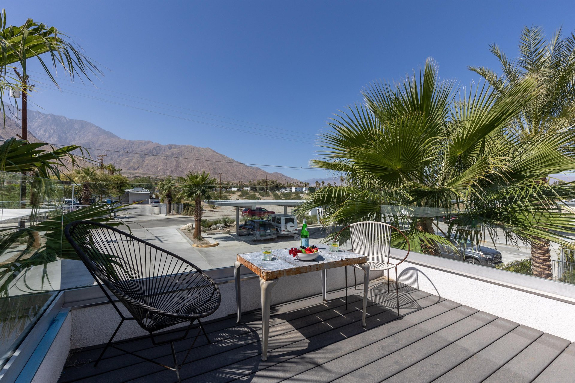 Enjoy your breakfast al fresco on this openair patio