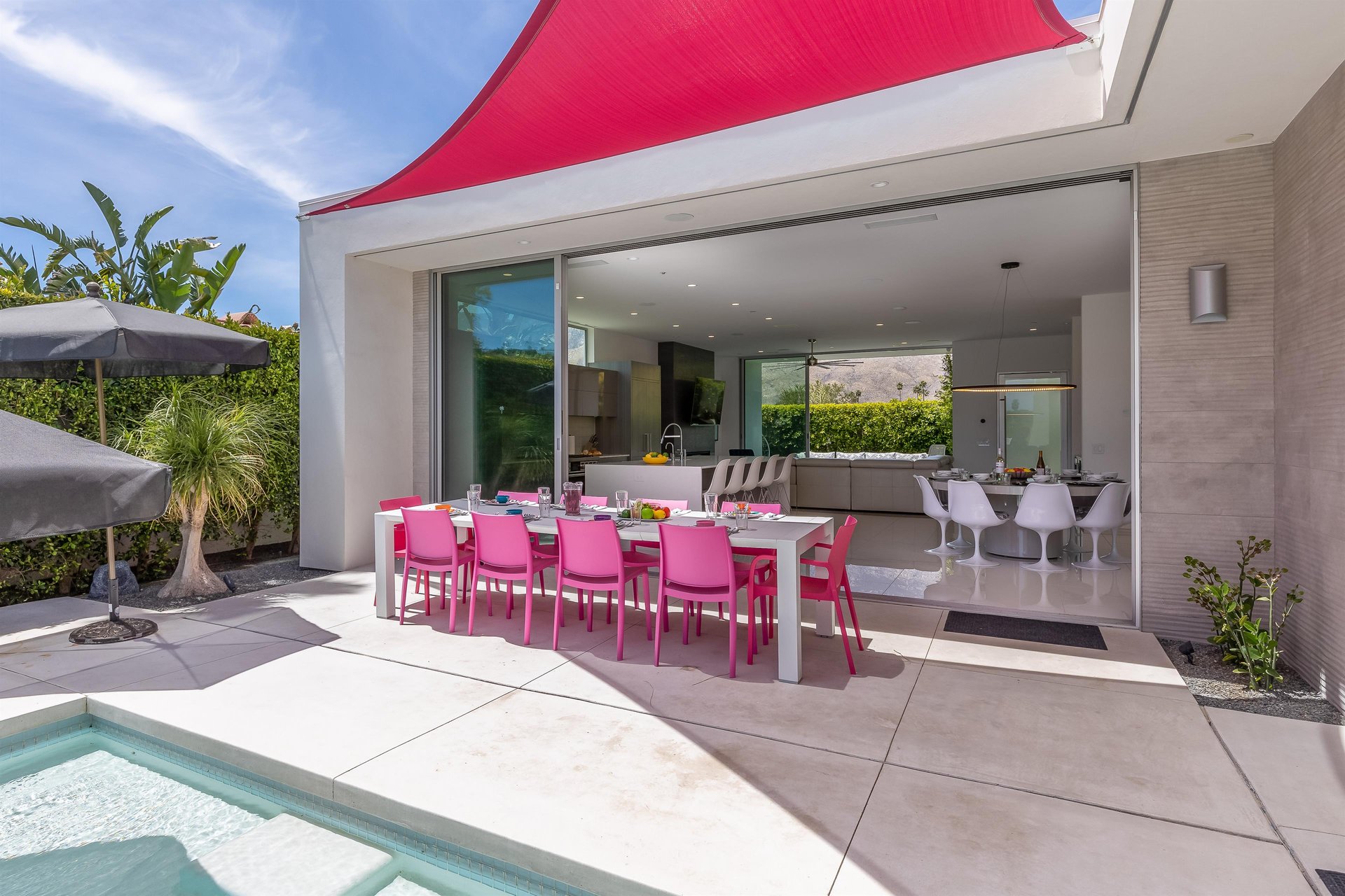 Outdoor patio dining