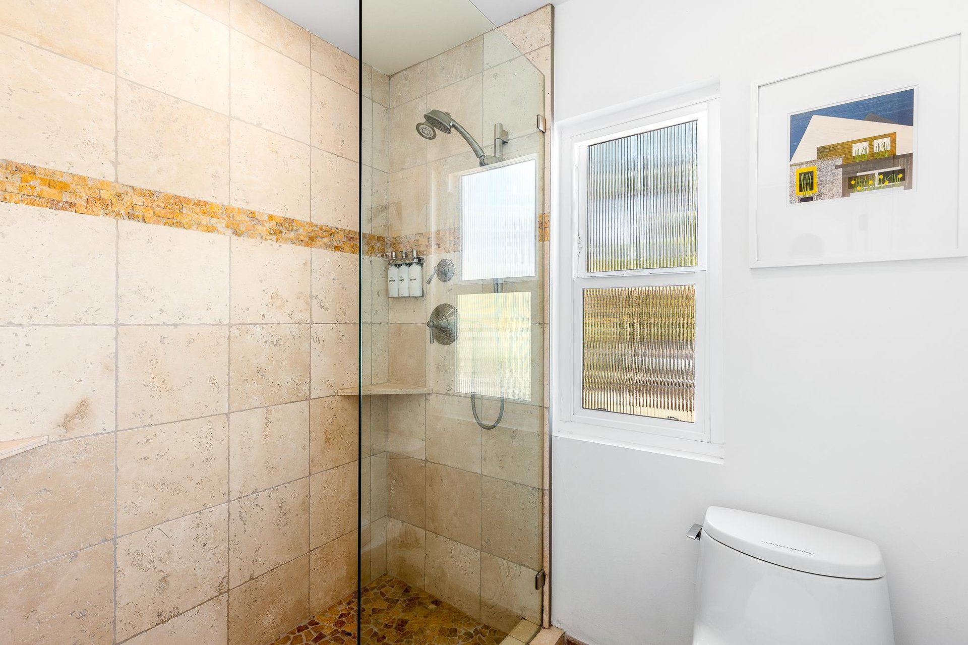 Large primary en suite walkin shower