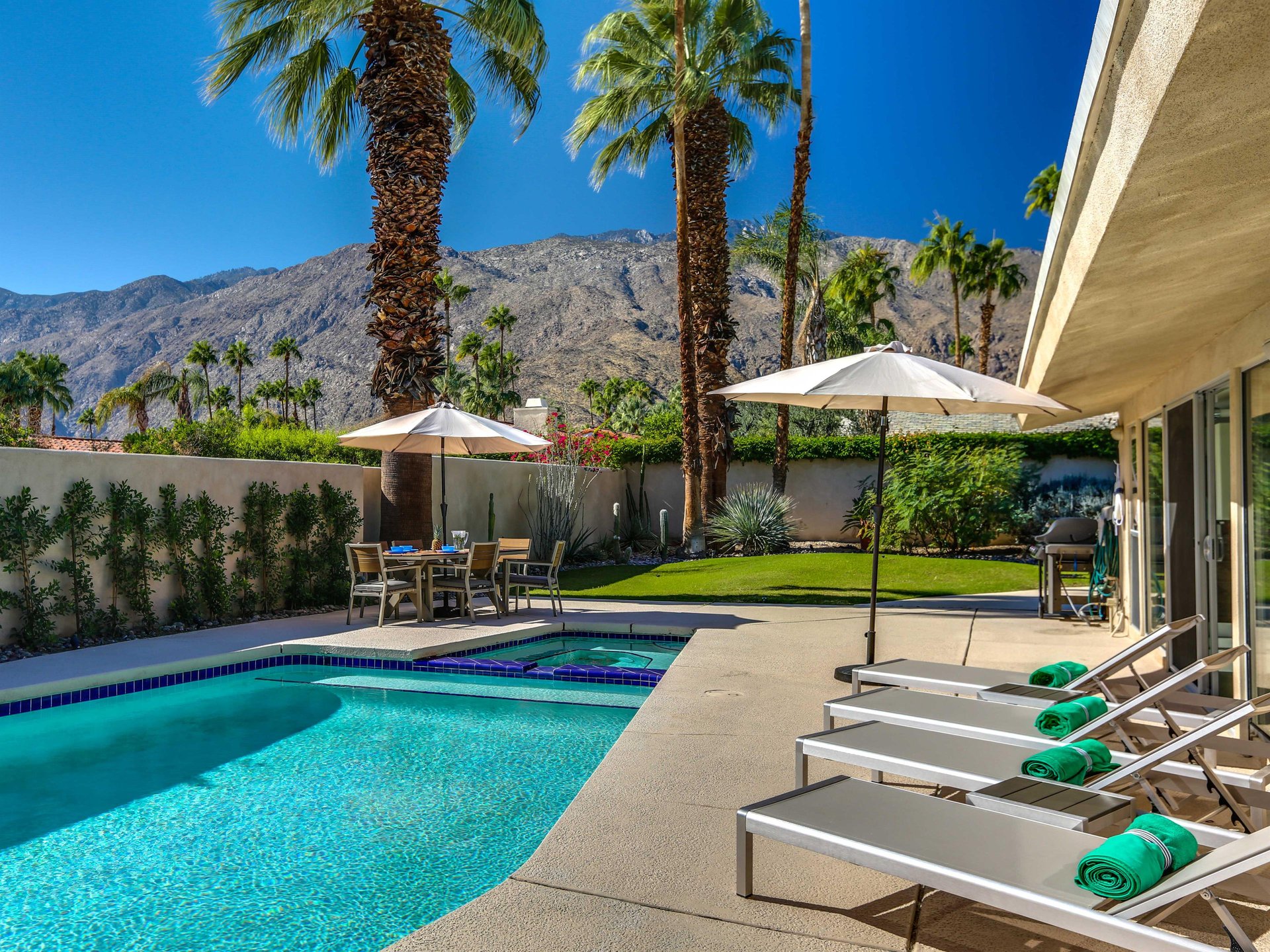 Dive into the pool at any time of the day or night