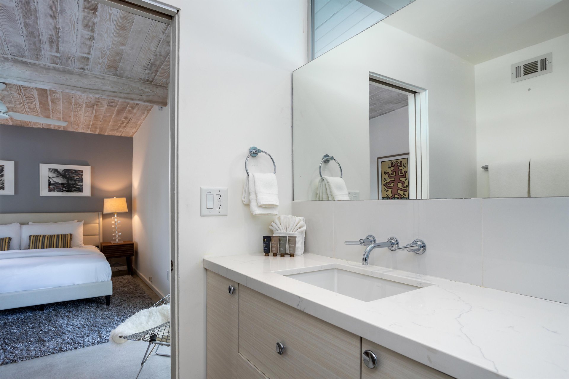 Sleek bathroom vanity