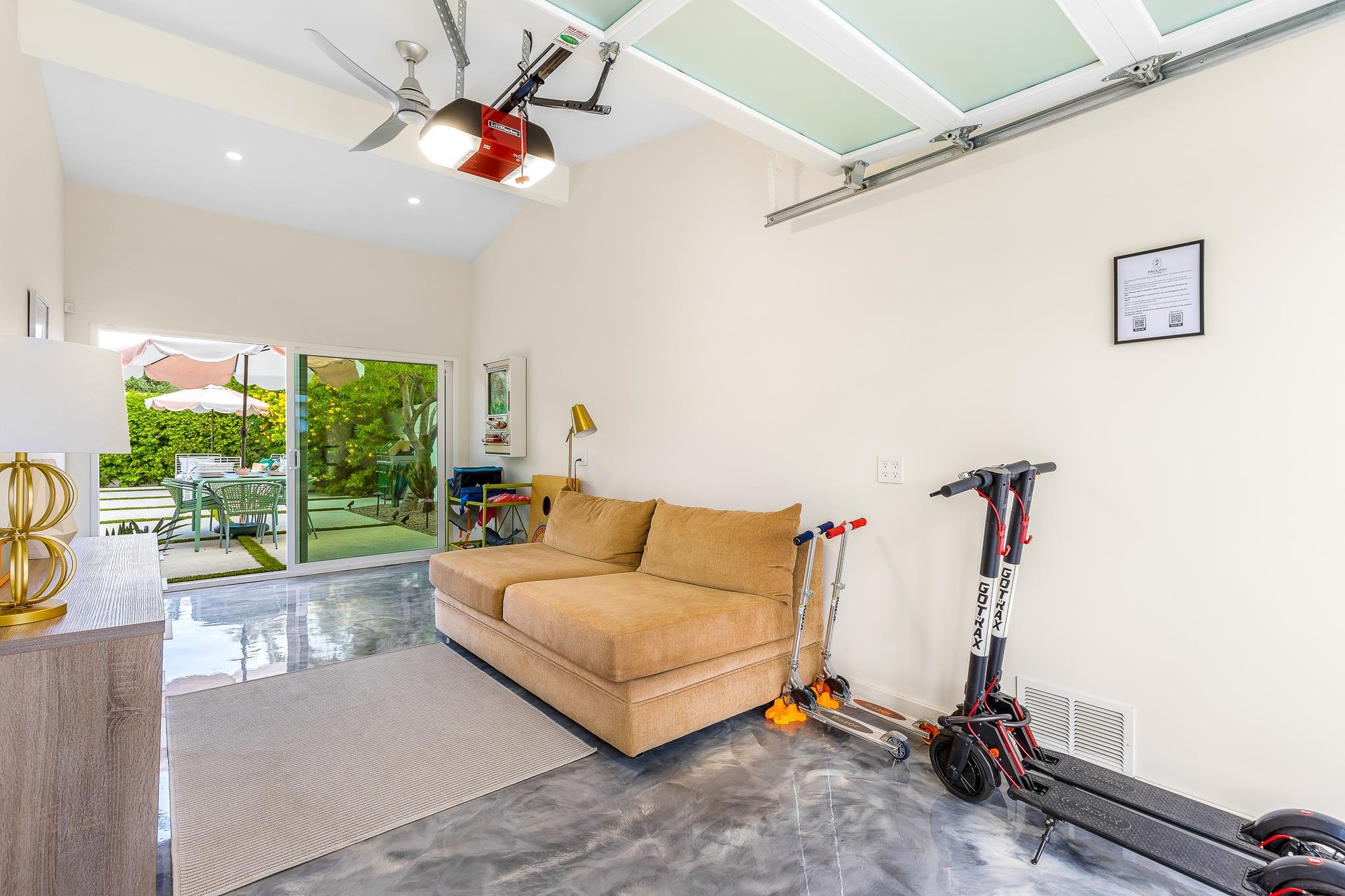 Relax and unwind in the converted den