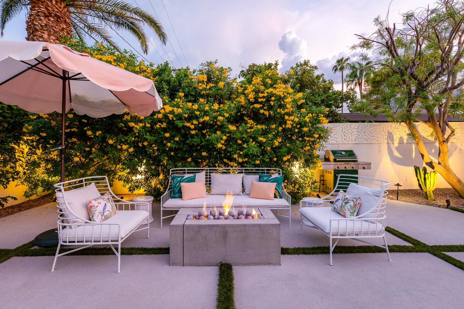 Catch up with friends around the fire