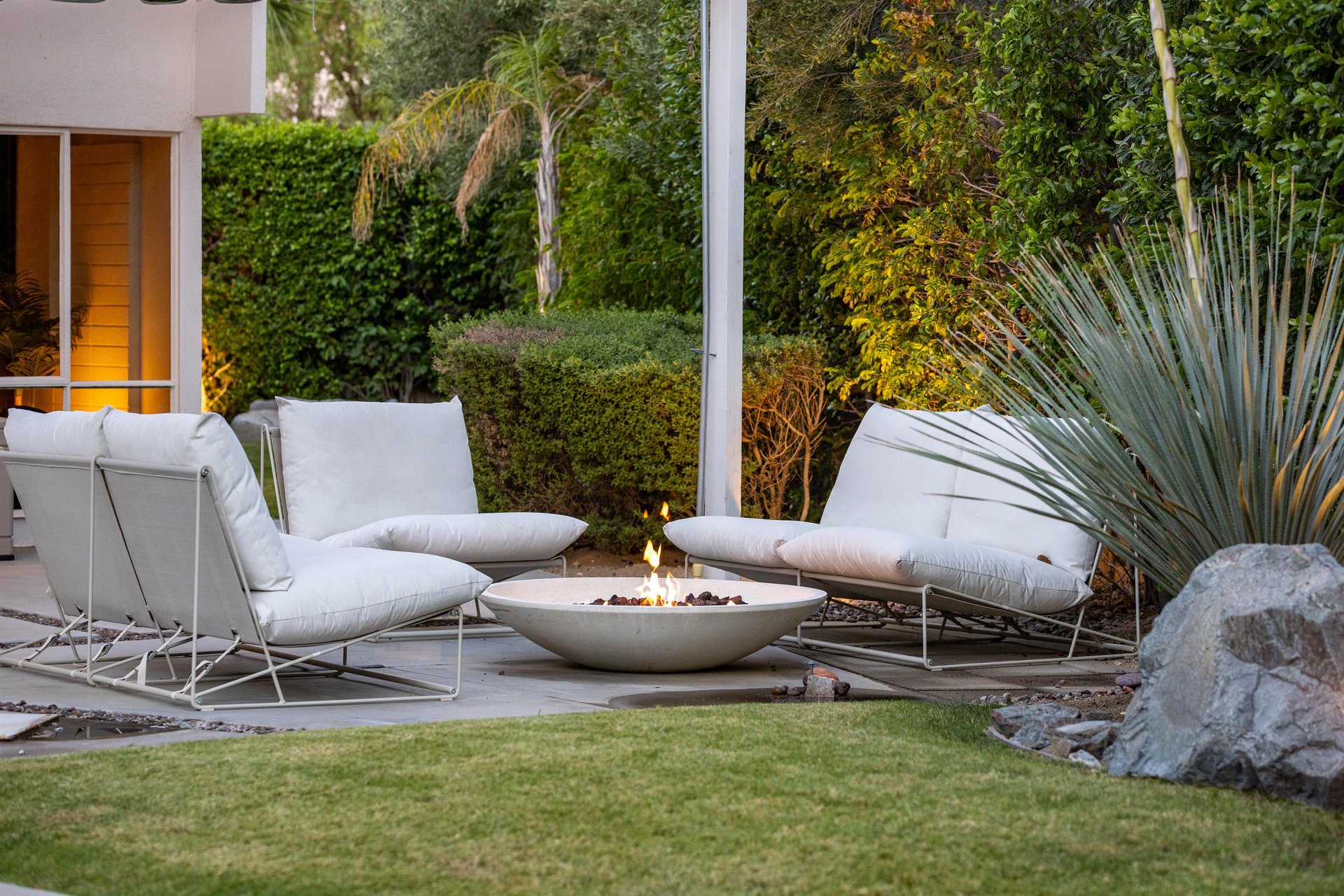 Cozy bonfire furniture