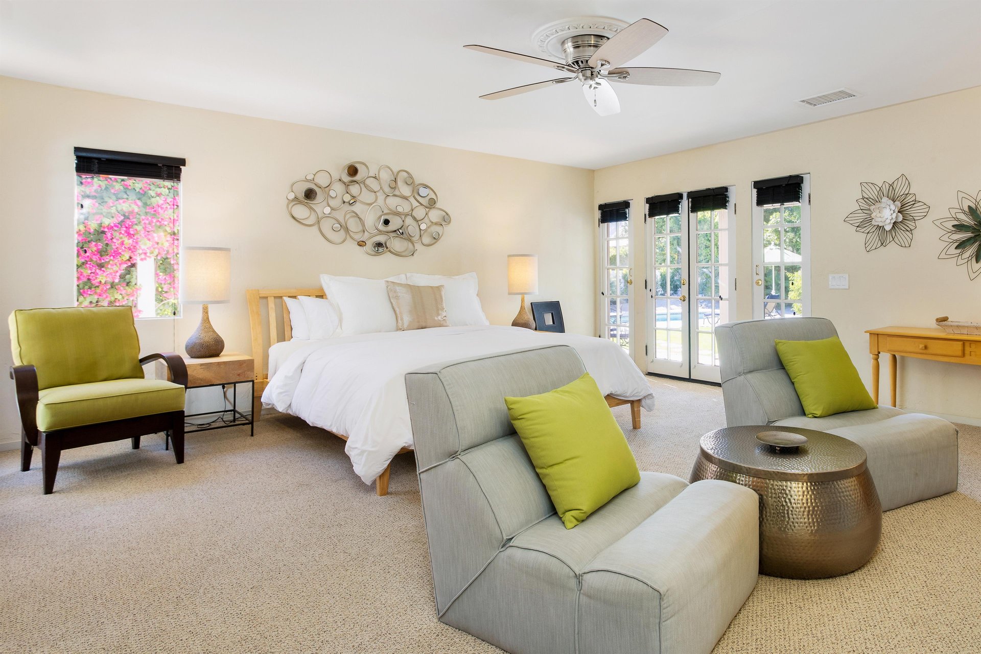 Primary suite with direct access to the pool